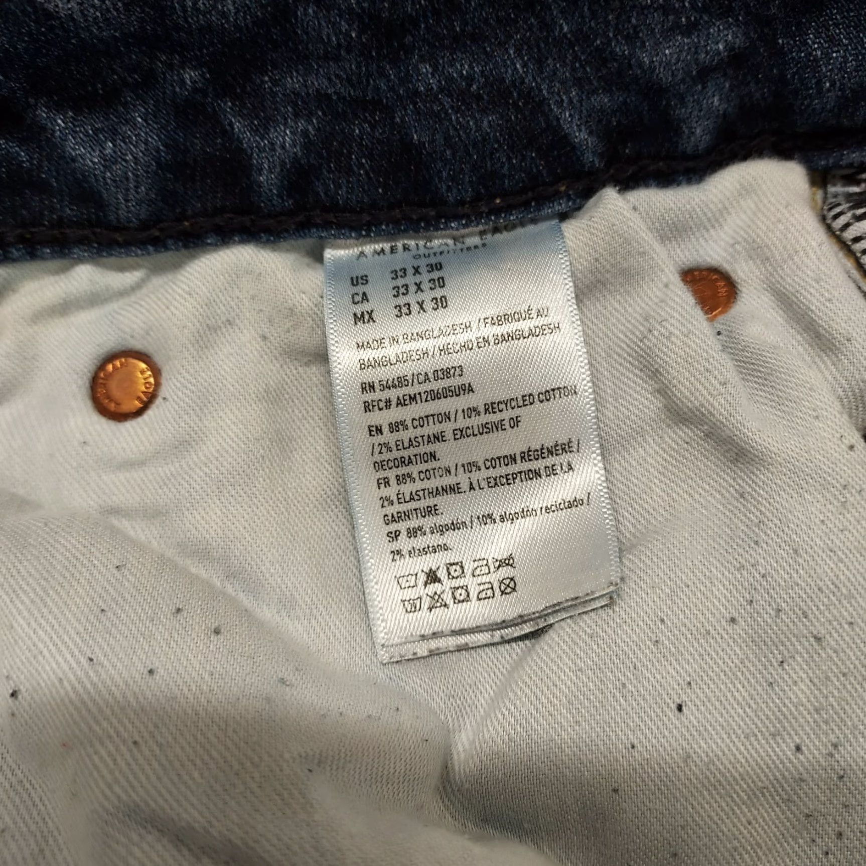 American Eagle Outfitters American Eagle Outfitters Original Flex Jeans Mens 33X30 Actual Sz 34x28 Size US 33 - 3 Thumbnail