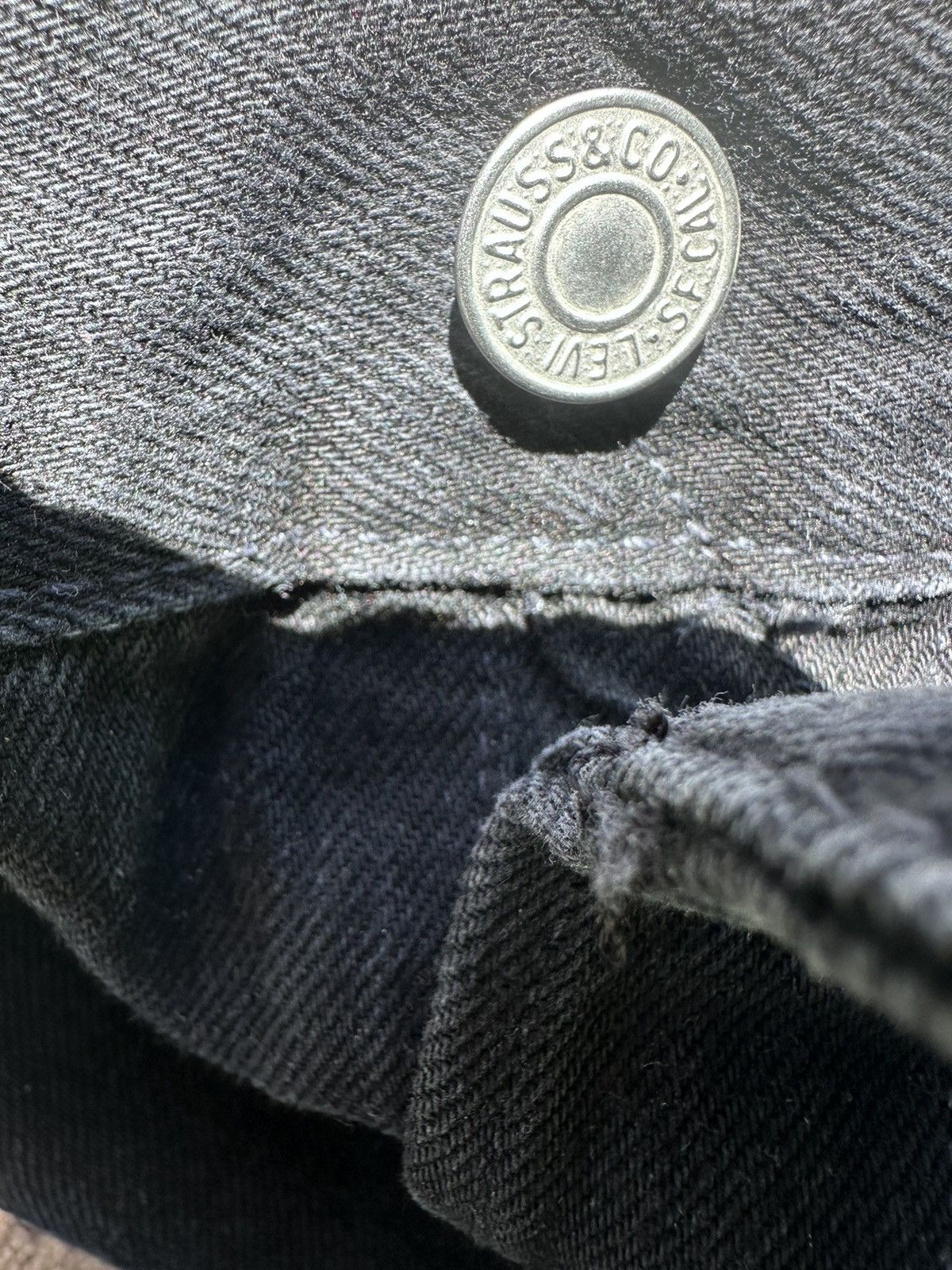DENIM TEARS × Levi's Denim Tears custom Pearl and Swarovski crystal shorts sz40 Size US 40 / EU 56 - 13 Thumbnail