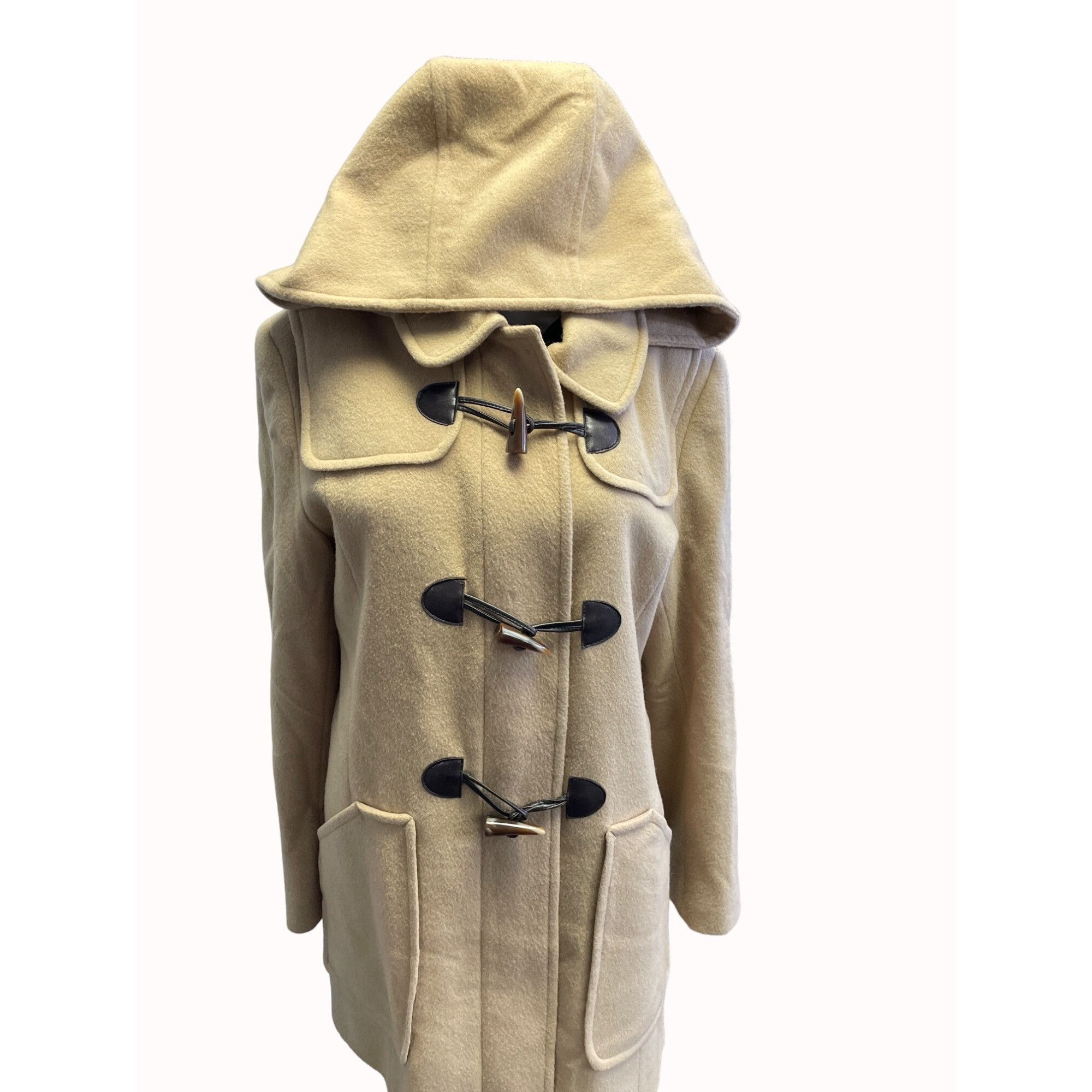 Other Larry Levine Women's Tan Coat Zip up & Button Closure Size 1 Size XL / US 12-14 / IT 48-50 - 4 Thumbnail