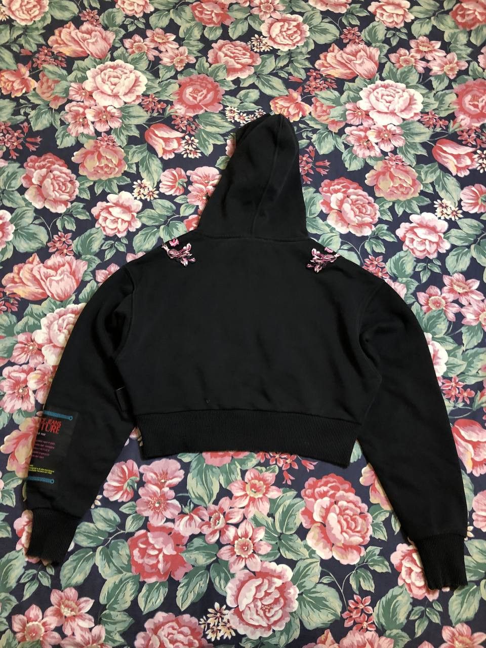 Versace Jeans Couture Versace Jeans Couture black big gold logo hoodie Size XS / US 0-2 / IT 36-38 - 7 Thumbnail