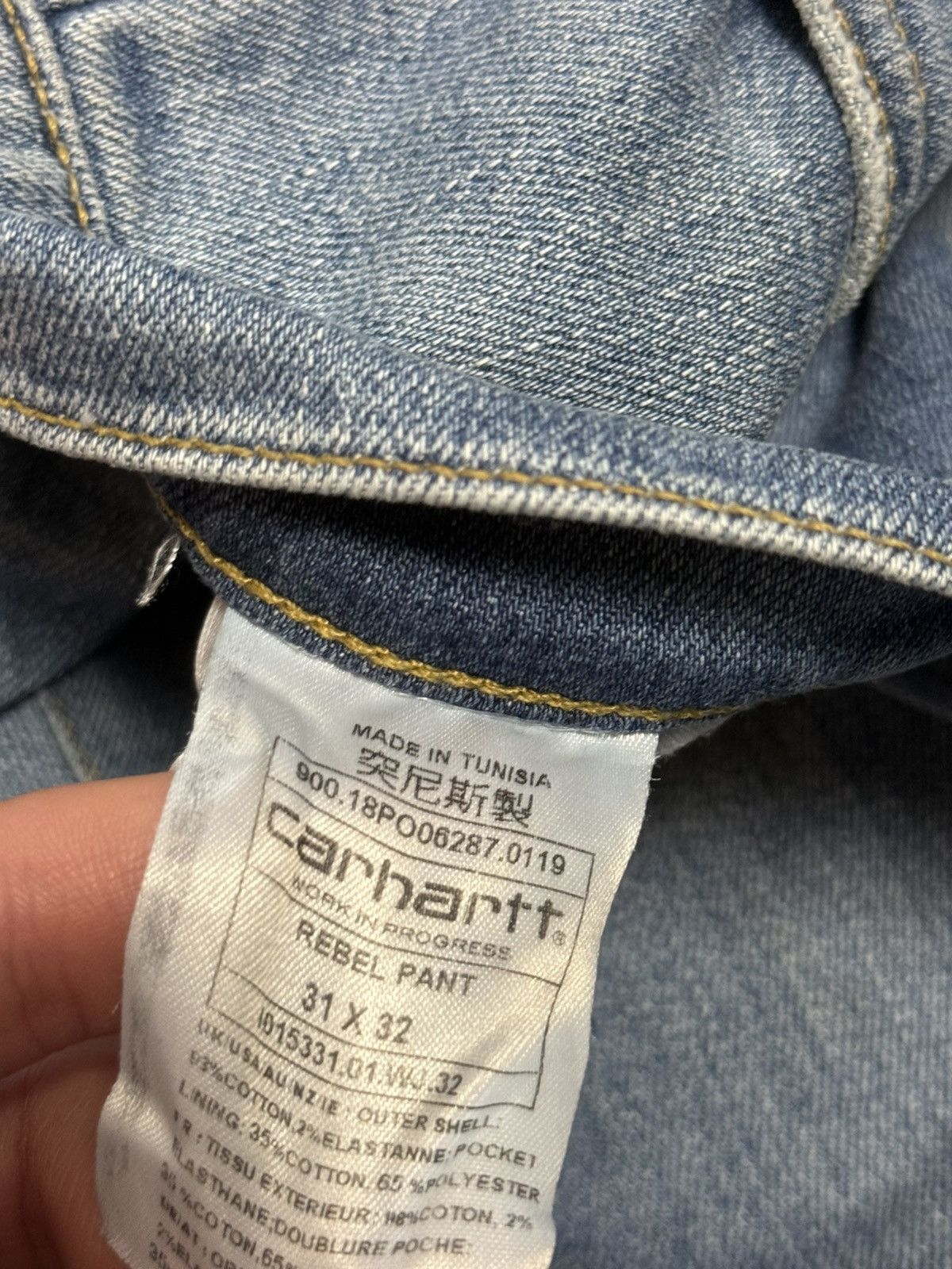 Carhartt Stylowe jeansy Carhartt | Klasyczny krój | 31/32 👖 Size US 32 / EU 48 - 6 Thumbnail
