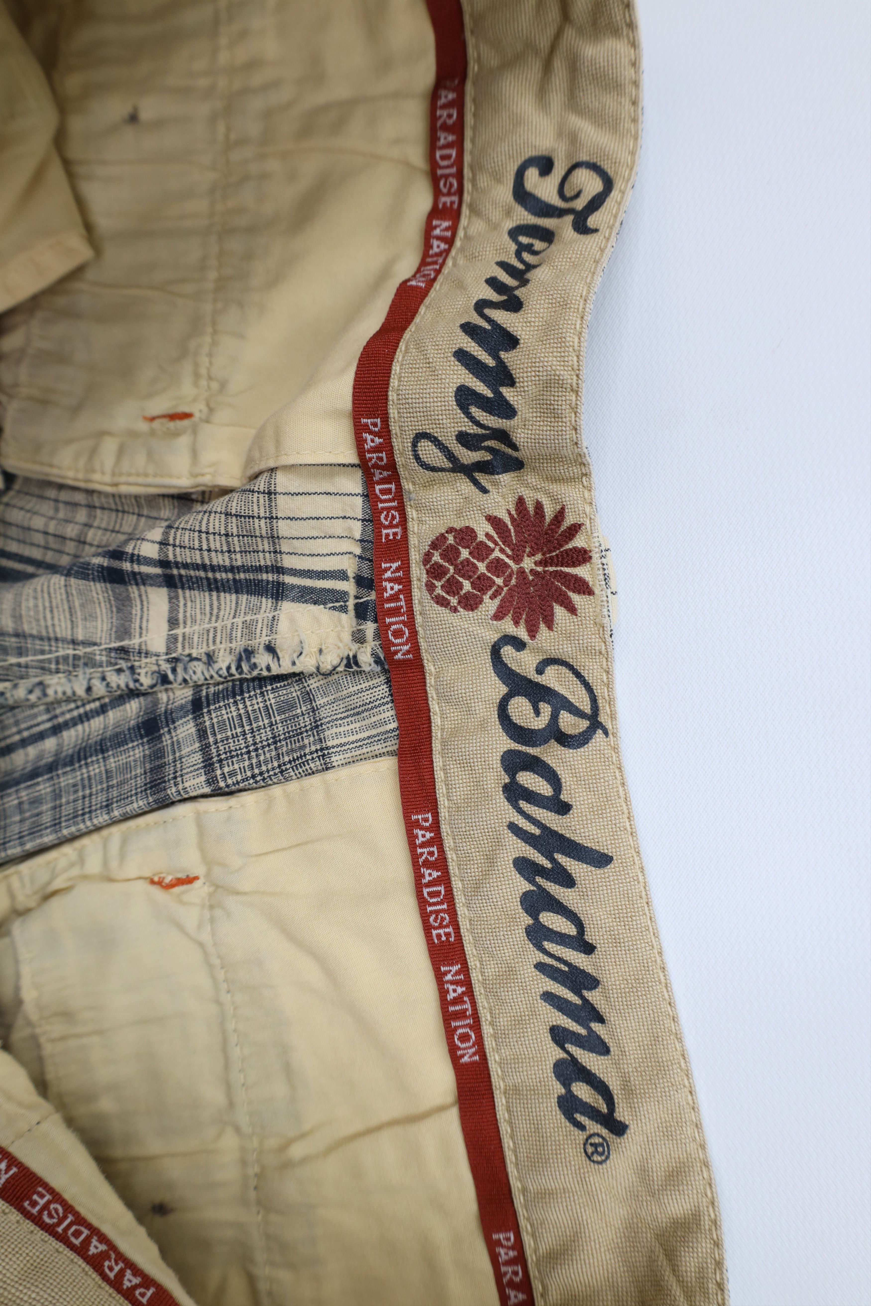 Tommy Bahama Vintage Tommy Bahama Faded Stretch Golf Chino Shorts Plaid Size US 33 - 8 Thumbnail