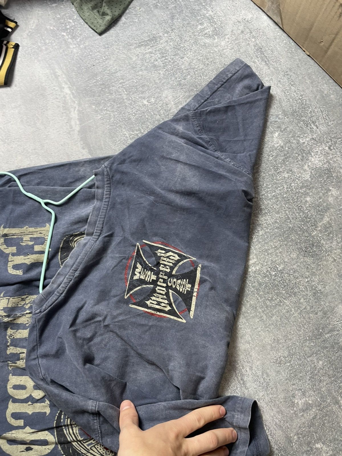 West Coast Choppers Vintage West Coast Choppers oveprimt tee t-shirt 00s Size US XL / EU 56 / 4 - 3 Thumbnail