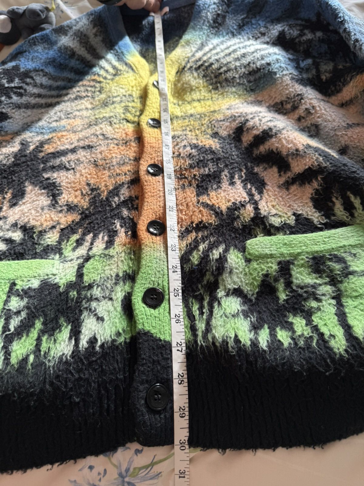 Celine $2.3k SS23 Celine 1 of 1 sample jaquard sunset cardigan Hedi Size US M / EU 48-50 / 2 - 7 Thumbnail