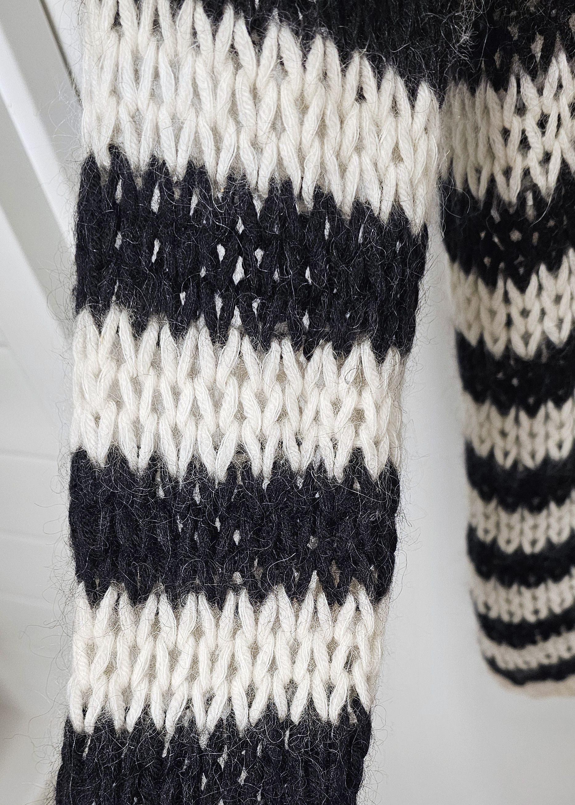 Saint Laurent Paris FW15 Striped Knit Mohair Sweater Size US XS / EU 42 / 0 - 4 Thumbnail