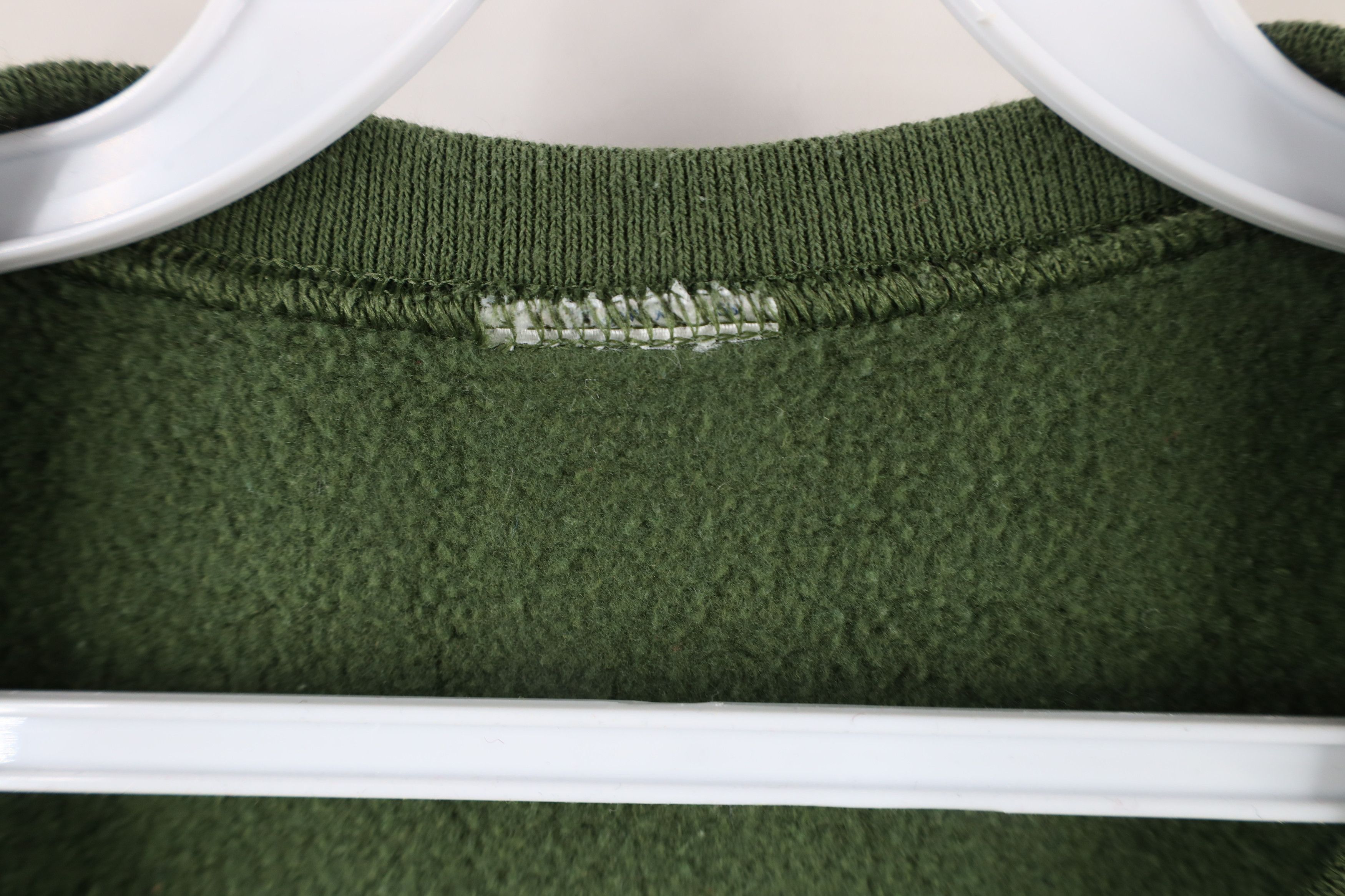 Vintage Vintage 90s Streetwear Blank Crewneck Sweatshirt Army Green Size ONE SIZE - 6 Thumbnail