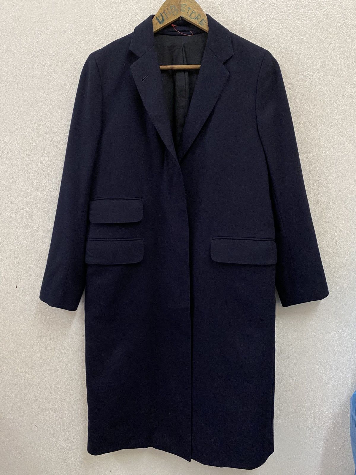 Margaret Howell Margaret Howell Wool Coat Jacket - Navy Blue Size M / US 6-8 / IT 42-44 - 2 Thumbnail