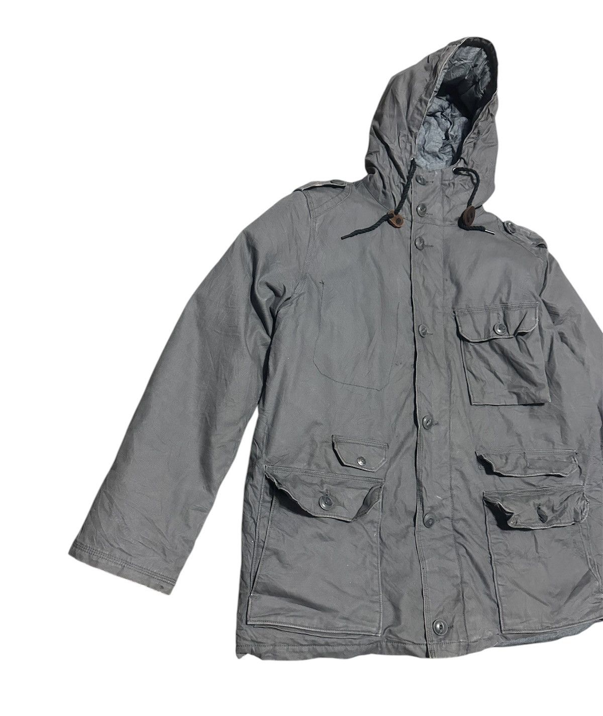 Levi's Vintage Levis Duck Canvas Jacket Hoodie Zipper Ups Size US L / EU 52-54 / 3 - 2 Thumbnail
