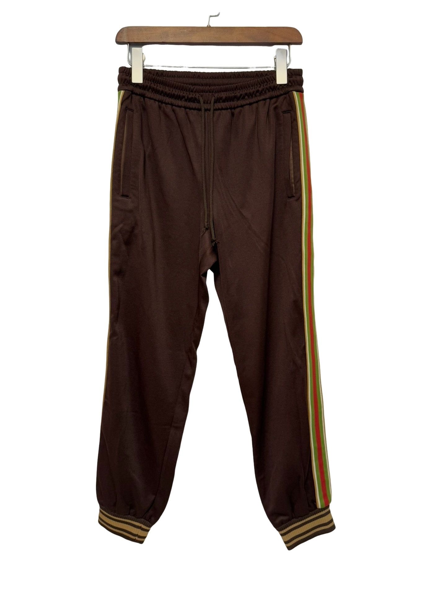 Gucci Gucci Brown Logo Stripe Sweatpants Size S Size US 30 / EU 46 - 1 Thumbnail