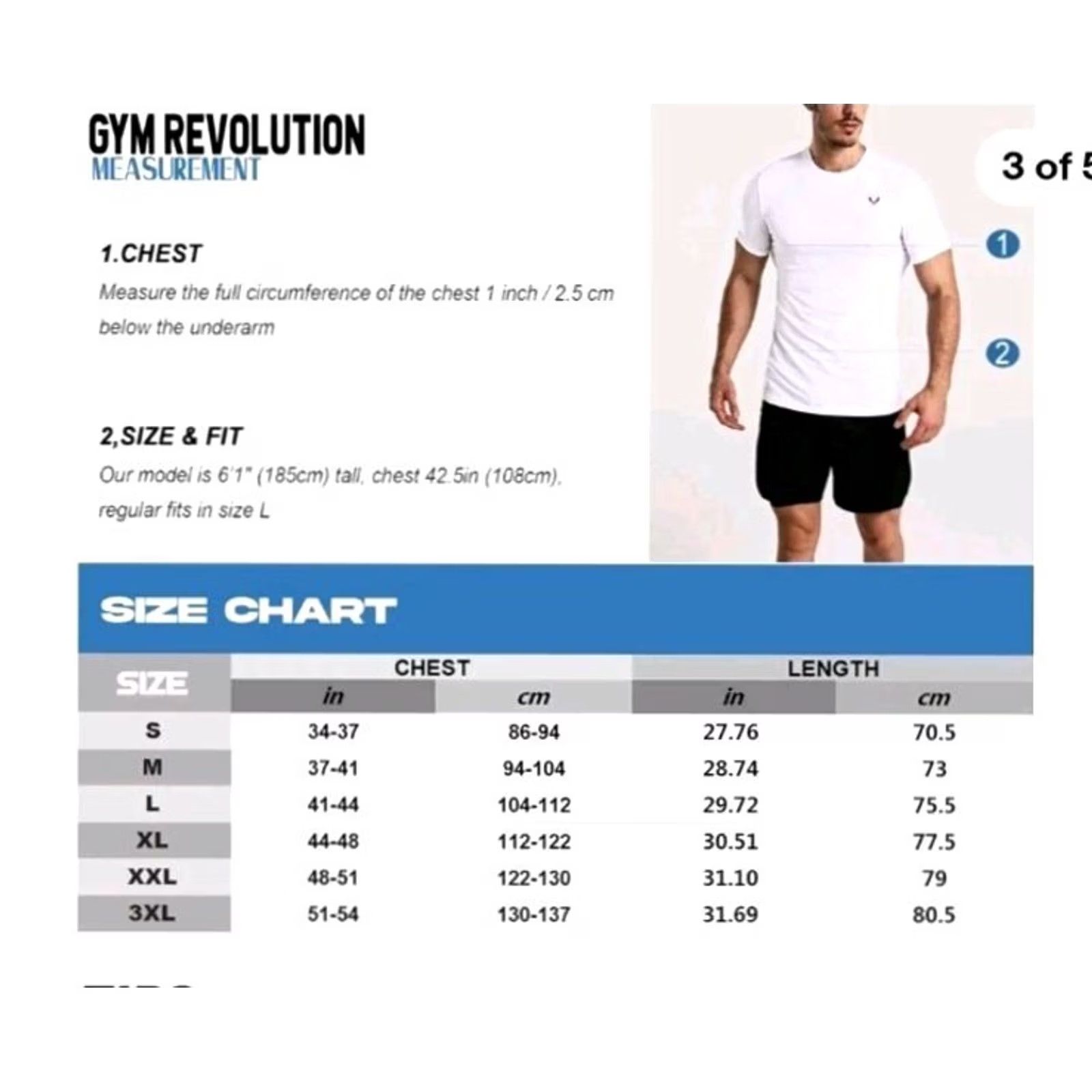 Vintage GYM REVOLUTION Men's Tank Shirt Workout Fitness Blue Medium M Size US M / EU 48-50 / 2 - 2 Thumbnail