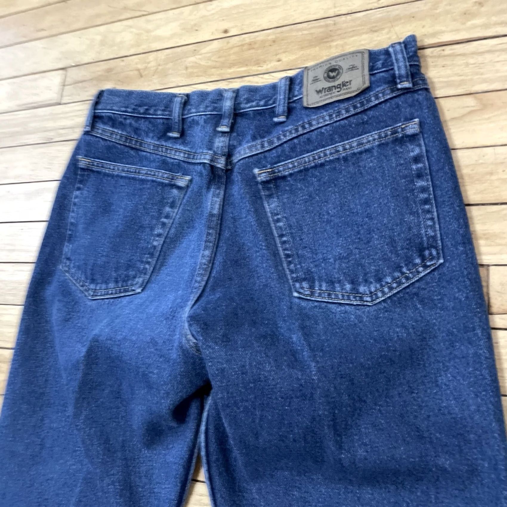 Wrangler VINTAGE Wrangler Jeans Mens 34x29 Blue Classic Straight Western Cowboy Denim 34 976T1DR Size US 34 / EU 50 - 4 Thumbnail