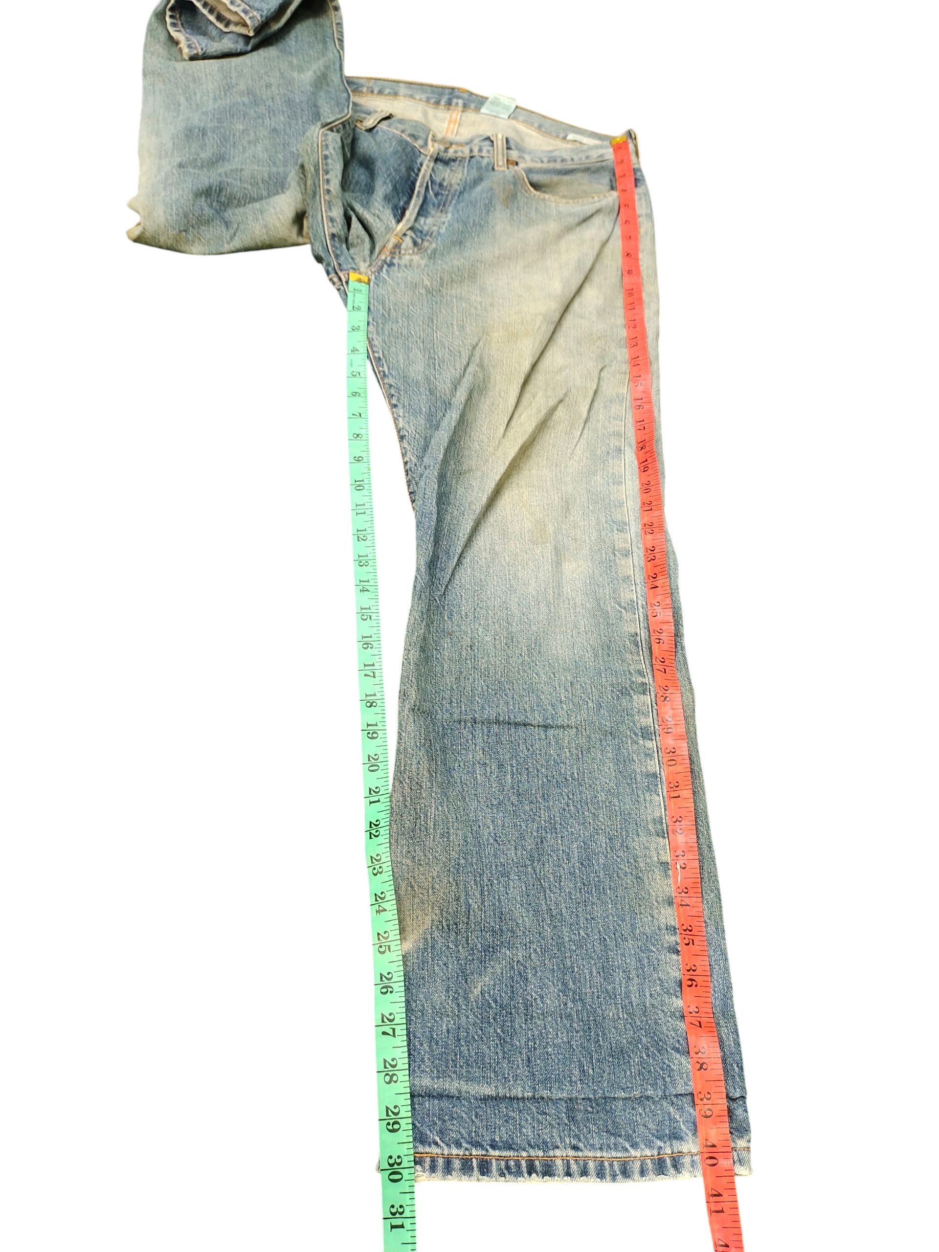 Levi's Vintage Levis 501 Clawmark Distress Faded Jeans Size US 34 / EU 50 - 19 Thumbnail