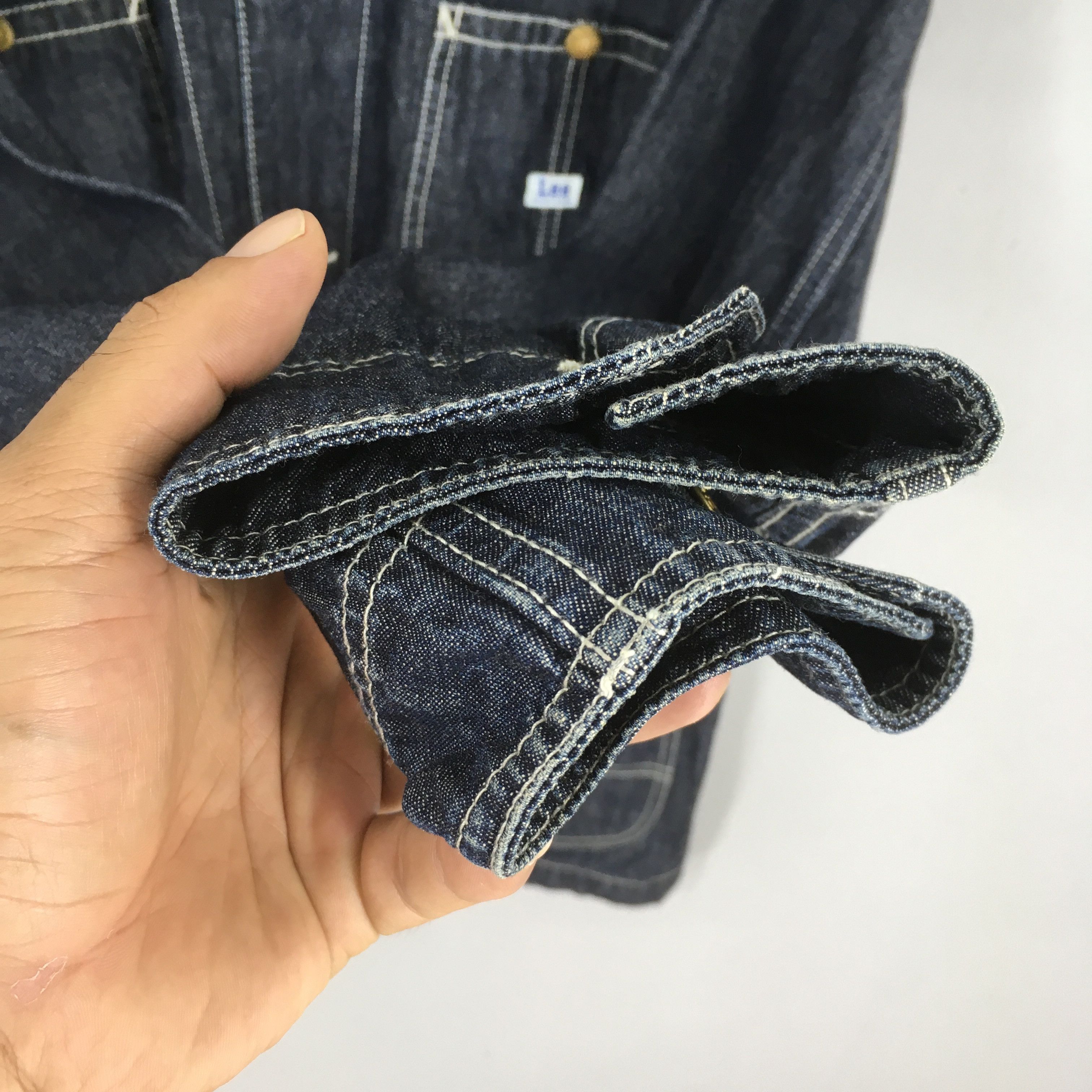 Lee Vintage 1990's Lee Sanforized Denim Worker Jacket Large Size US L / EU 52-54 / 3 - 5 Thumbnail