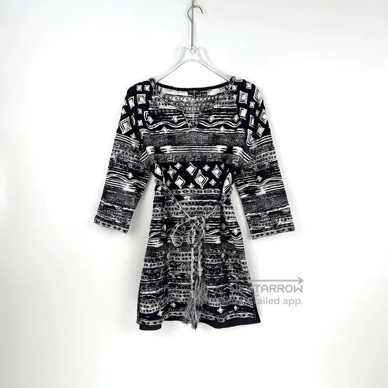 Chanel Chanel Blue and white colour-blocked Greek series knitted Size XS / US 0-2 / IT 36-38 - 3 Thumbnail