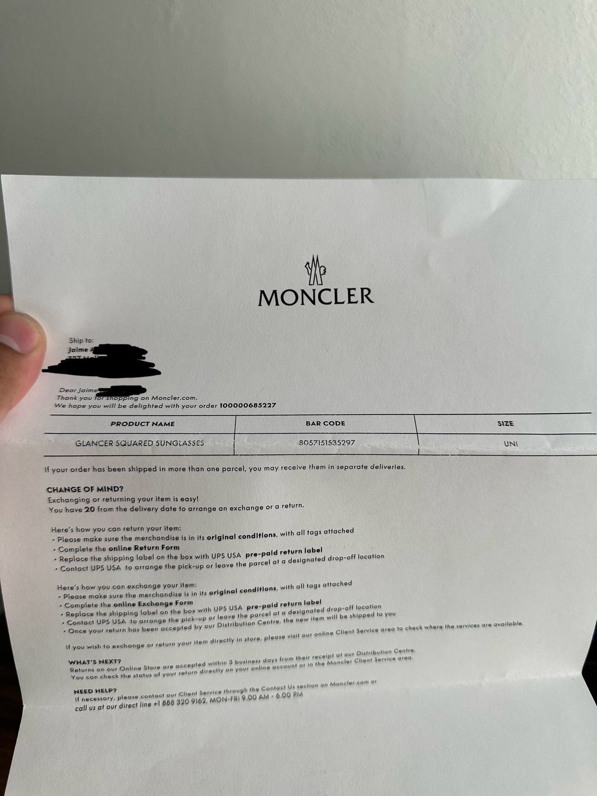 Moncler MONCLER GLANCER SQUARED SUNGLASSES Size ONE SIZE - 6 Thumbnail
