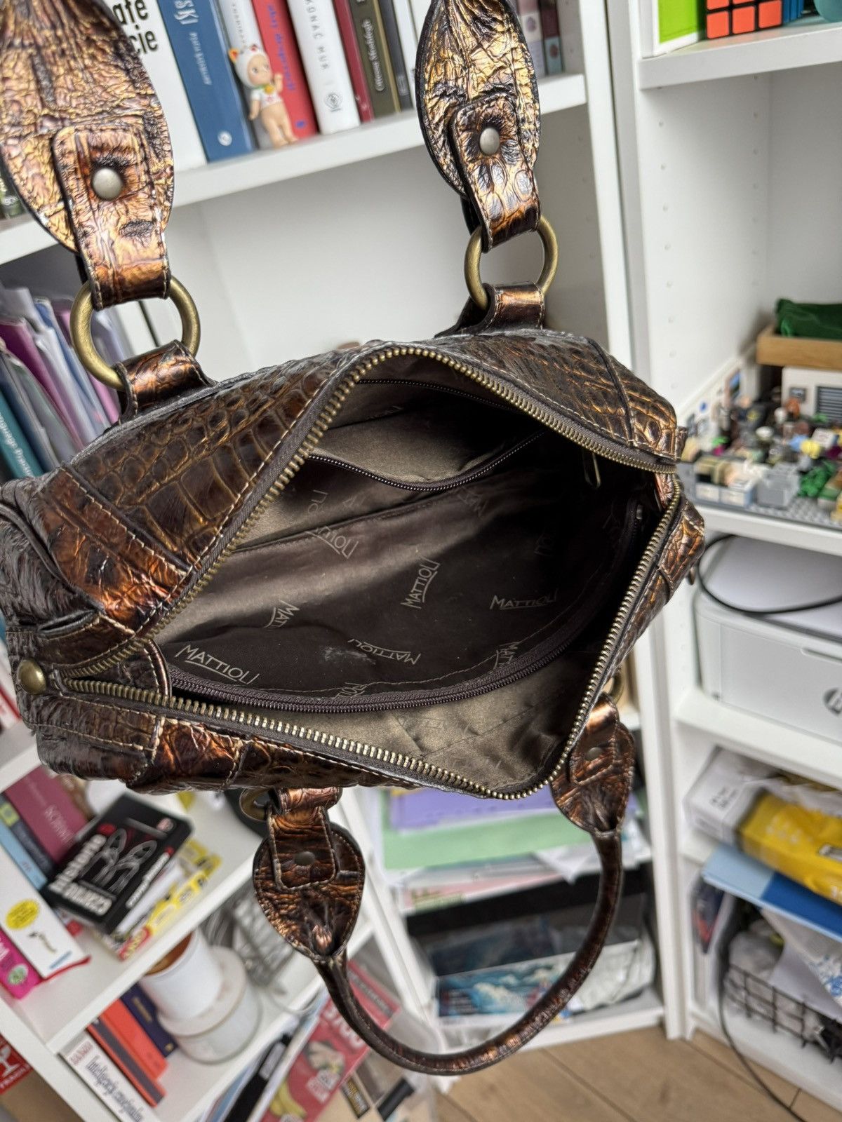Japanese Brand VIntage y2k leather shoulder hand bag avantgarde opium retro Size ONE SIZE - 6 Thumbnail