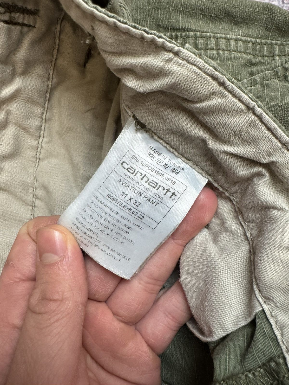 Carhartt × Vintage Carhartt vintage khaki cargo pants workwear size 31x30 Size US 31 - 13 Thumbnail