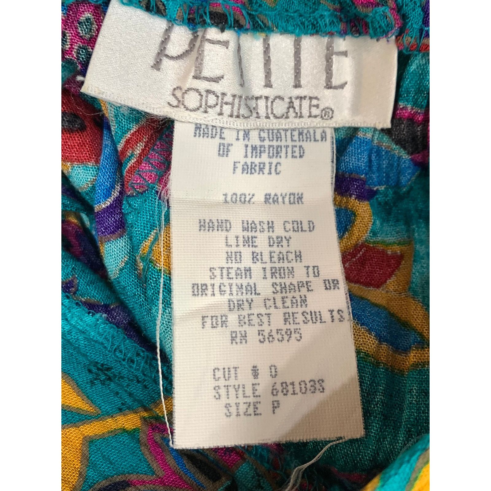 Vintage 80s 90s High Waist Flowy Rayon Shorts | Wide Leg Teal XS Size 26" / US 2 / IT 38 - 9 Thumbnail