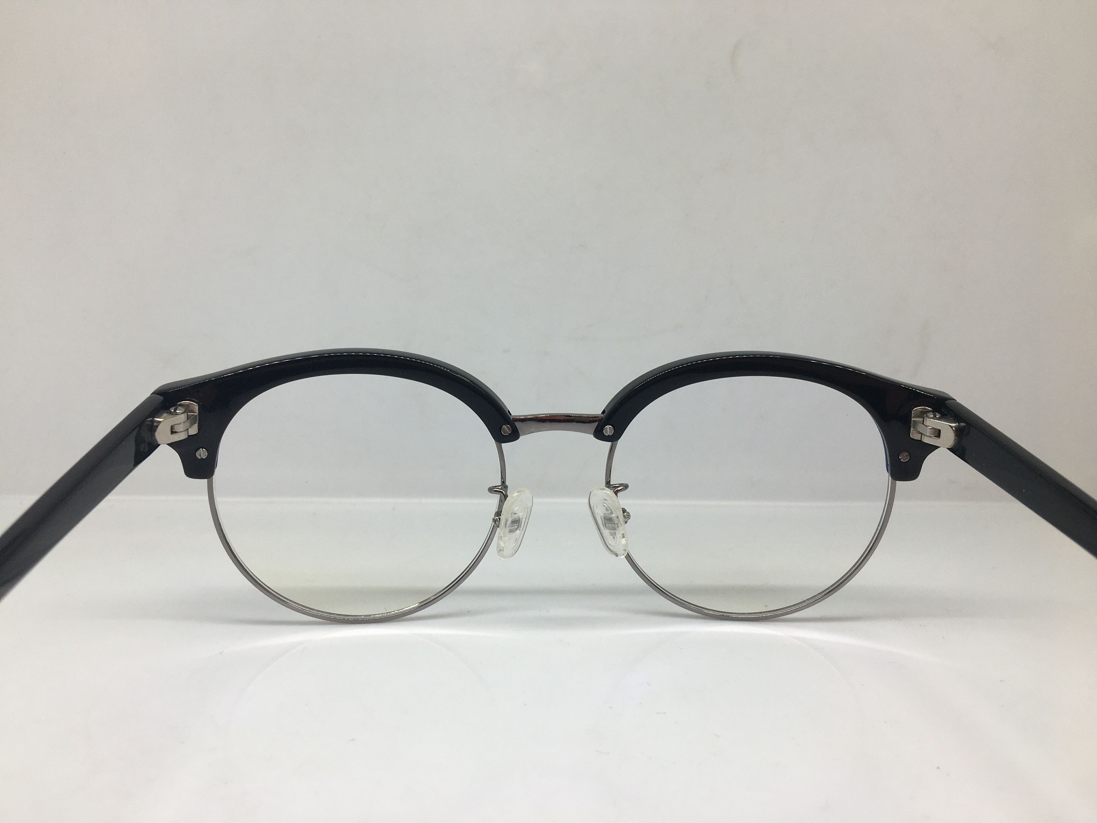 Other Mod Malcolm X Black Silver Eyeglasses Frame Size ONE SIZE - 4 Thumbnail