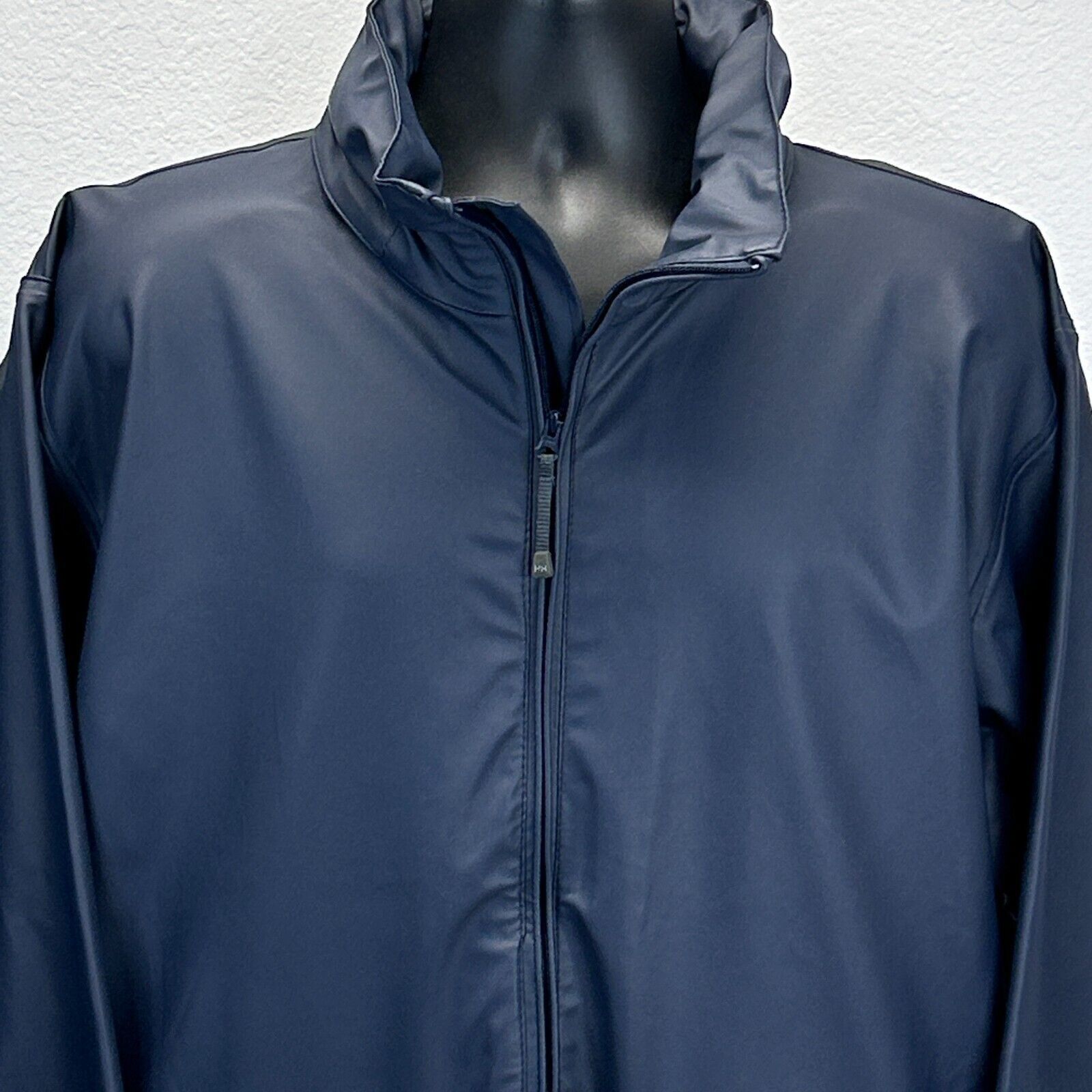 Helly Hansen Helly Hansen Raincoat Jacket Blue Hidden Hood Pockets Large Size US L / EU 52-54 / 3 - 9 Thumbnail