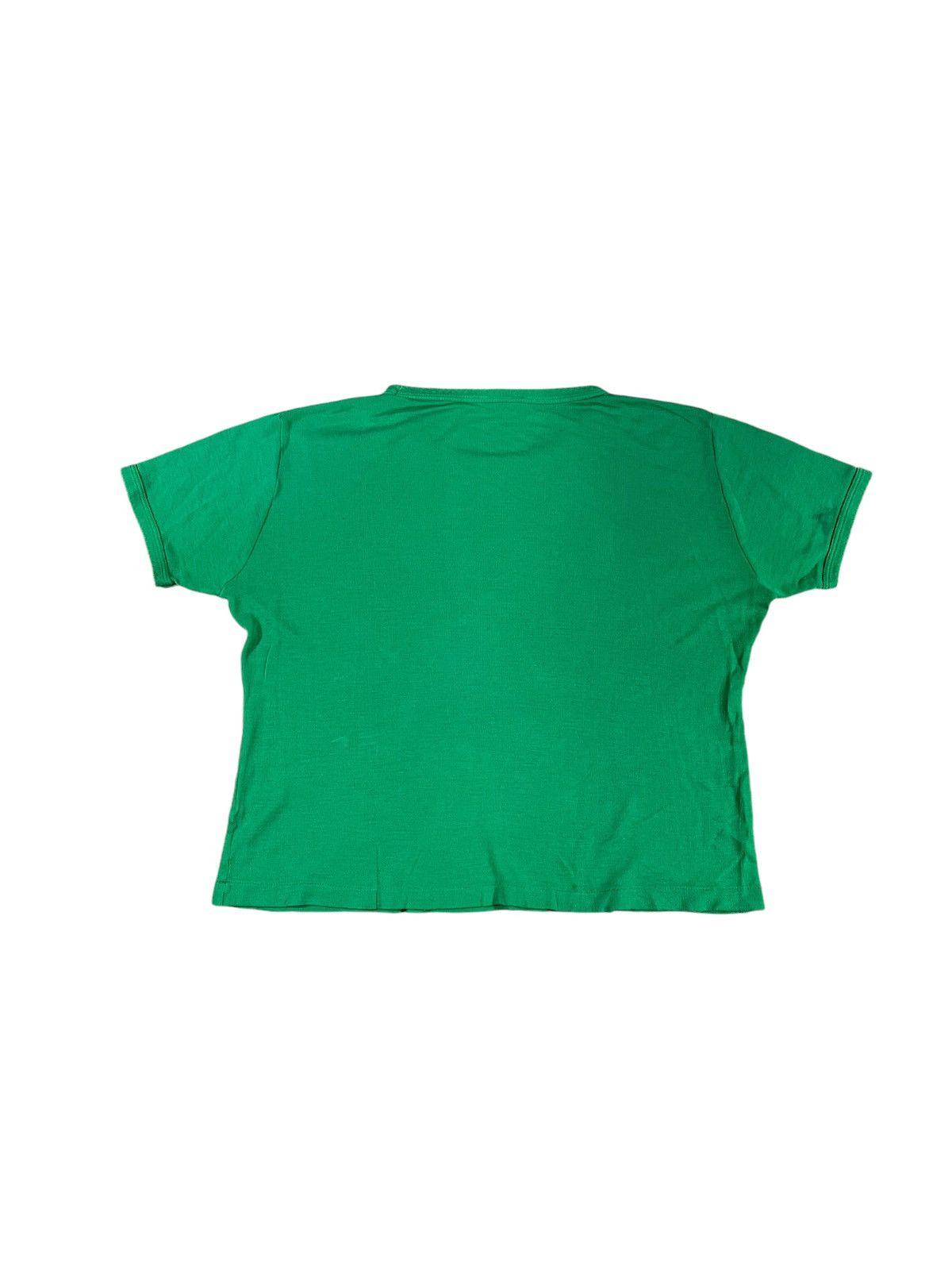 Vintage Vintage 70s Blank Green Boxy T Shirt Size L / US 10 / IT 46 - 2 Thumbnail