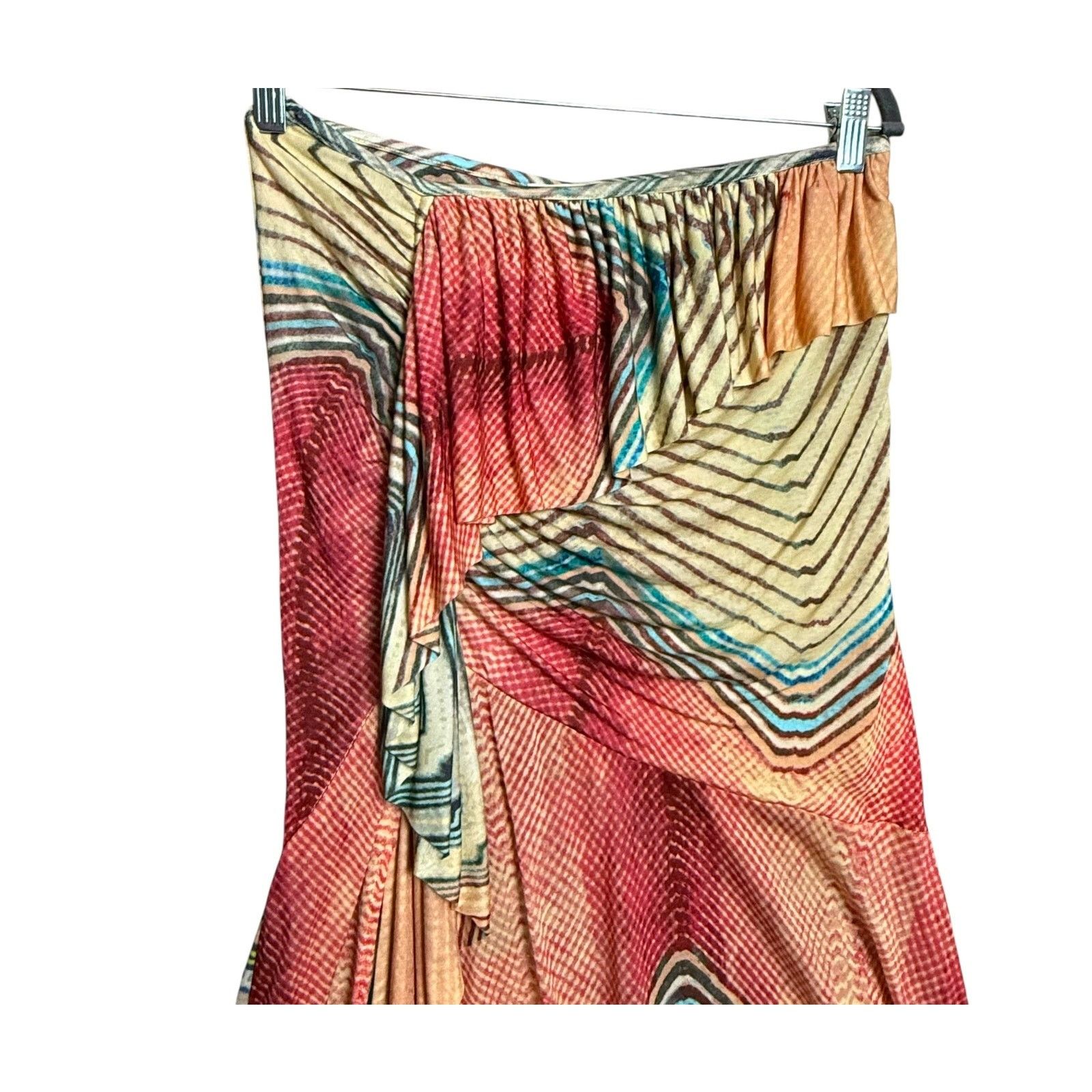 Ulla Johnson Ulla Johnson Alyssa Chevron Stripe Midi Skirt Size S 100% Size 27" / US 4 / IT 40 - 9 Thumbnail