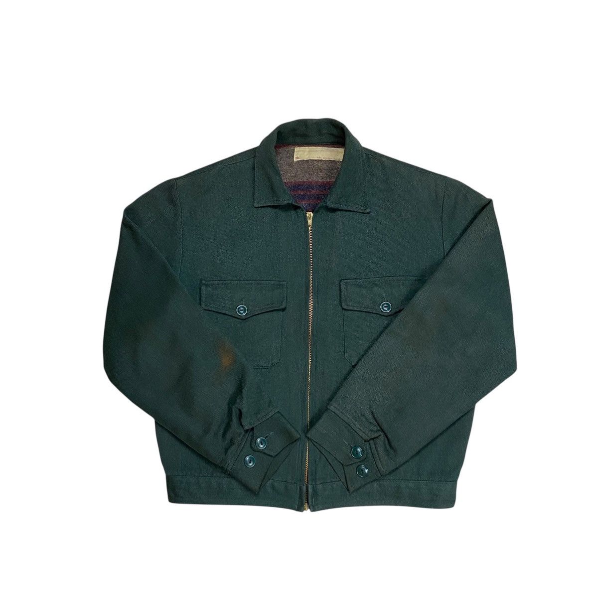 Vintage Rare Vintage 50’s Whipcord Blanket Troy Lining Work Jacket Size US M / EU 48-50 / 2 - 5 Thumbnail