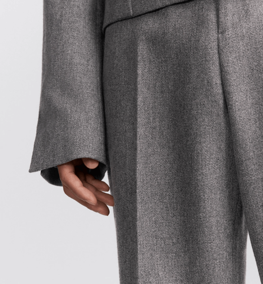 Dior o1w1db10525 443C13 Flared Pant in Gray Size US 30 / EU 46 - 7 Thumbnail
