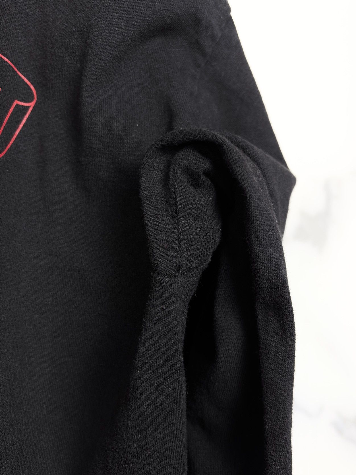 Chrome Hearts Chrome Hearts Vintage Red Spellout Sleeve Longsleeve Tshirt Size US XL / EU 56 / 4 - 10 Thumbnail
