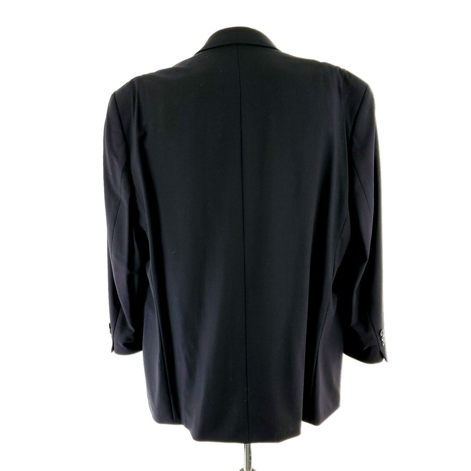 Ralph Lauren Ralph Lauren Wool 3 Button Blazer 46L Blue Solid Size 46L - 5 Thumbnail