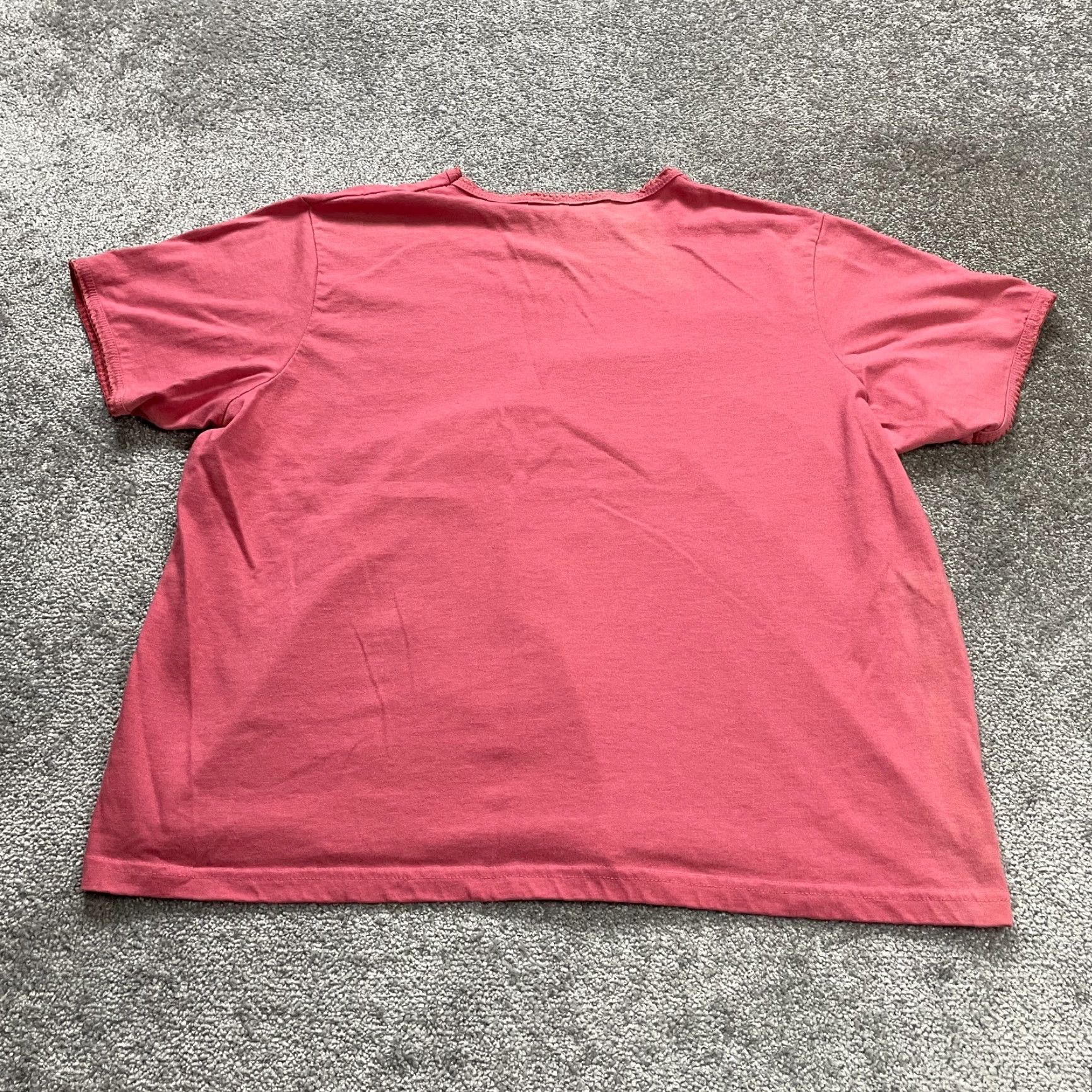 Vintage Bedford Fair Blouse Womens 3XL Salmon Solid Short Sleeve Casual Top Size XXL / US 16-18 / IT 52-54 - 2 Thumbnail