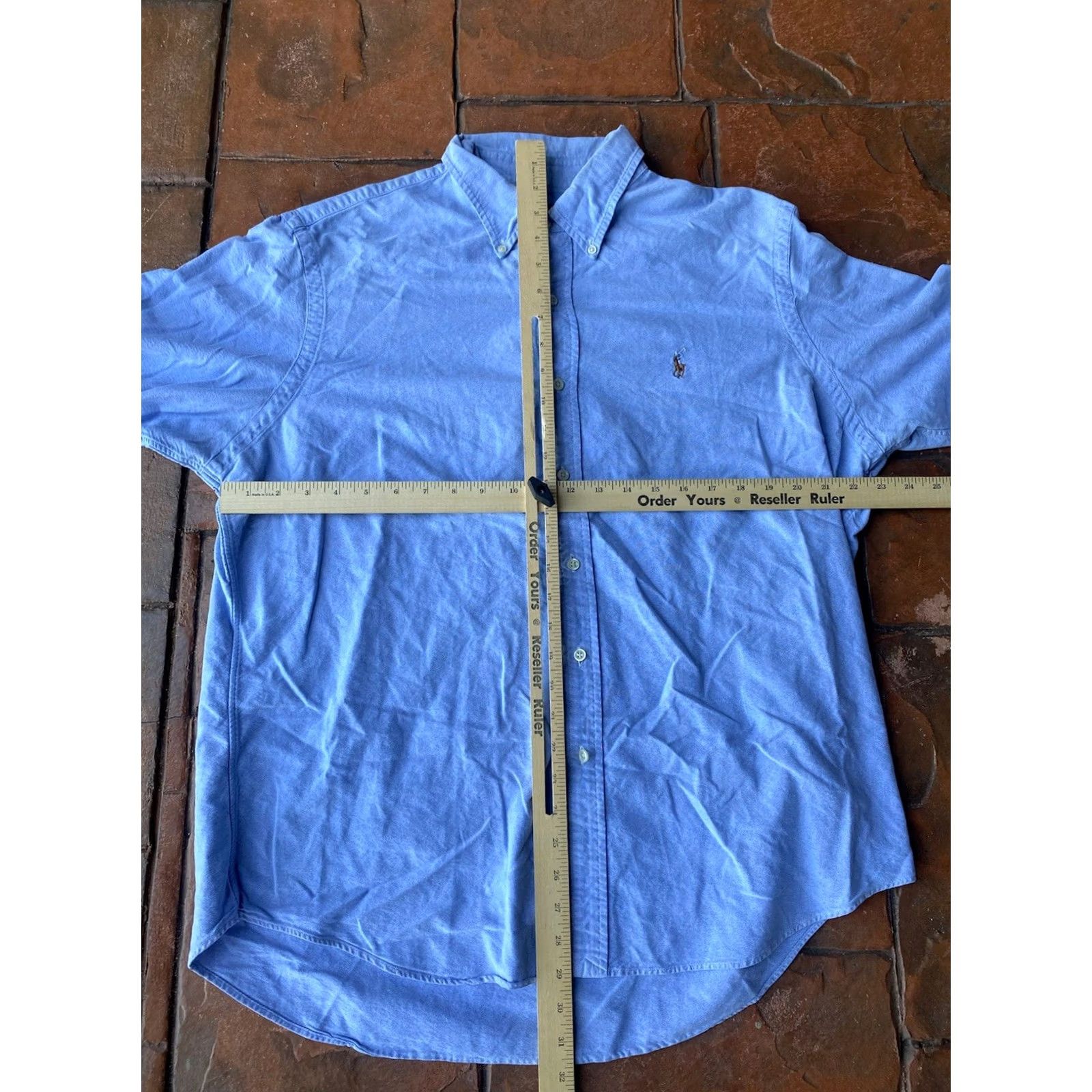 Polo Ralph Lauren VINTAGE Ralph Lauren Denim Button-Up Pony Shirt XL Men Blue 90s Polo Ralph Lauren Blaire Button-Down Long Sleeve Size US XL / EU 56 / 4 - 7 Thumbnail