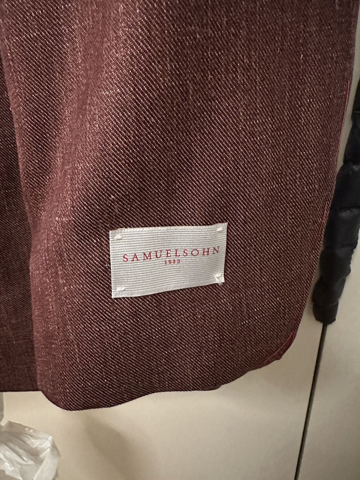 Samuelsohn NWOT Burgundy Samuelsohn Sport Coat Size 38R - 2 Thumbnail