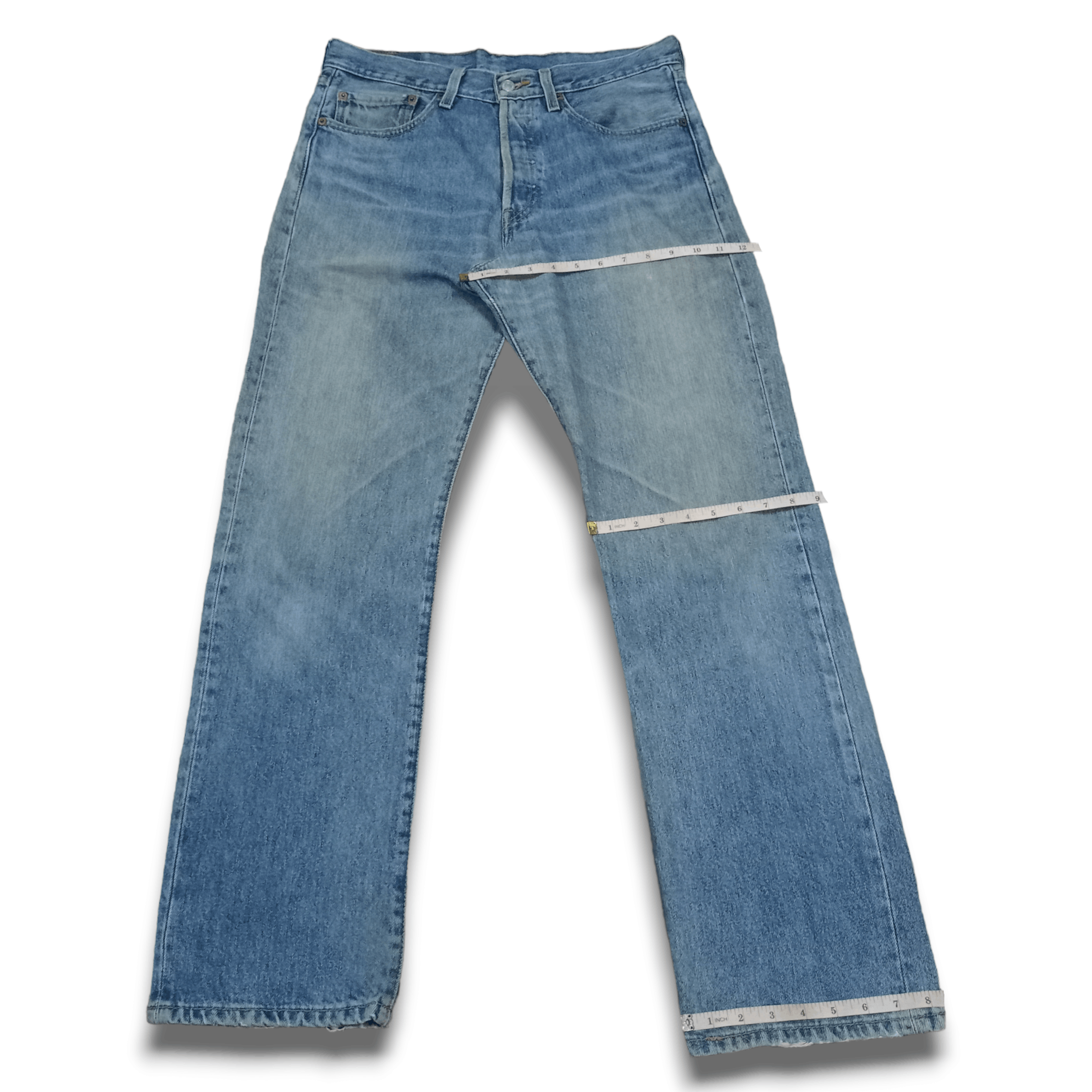 Levi's Vintage 90s Levis 501 Blue Wash Distressed Baggy Jeans 32x31 Size US 32 / EU 48 - 13 Thumbnail