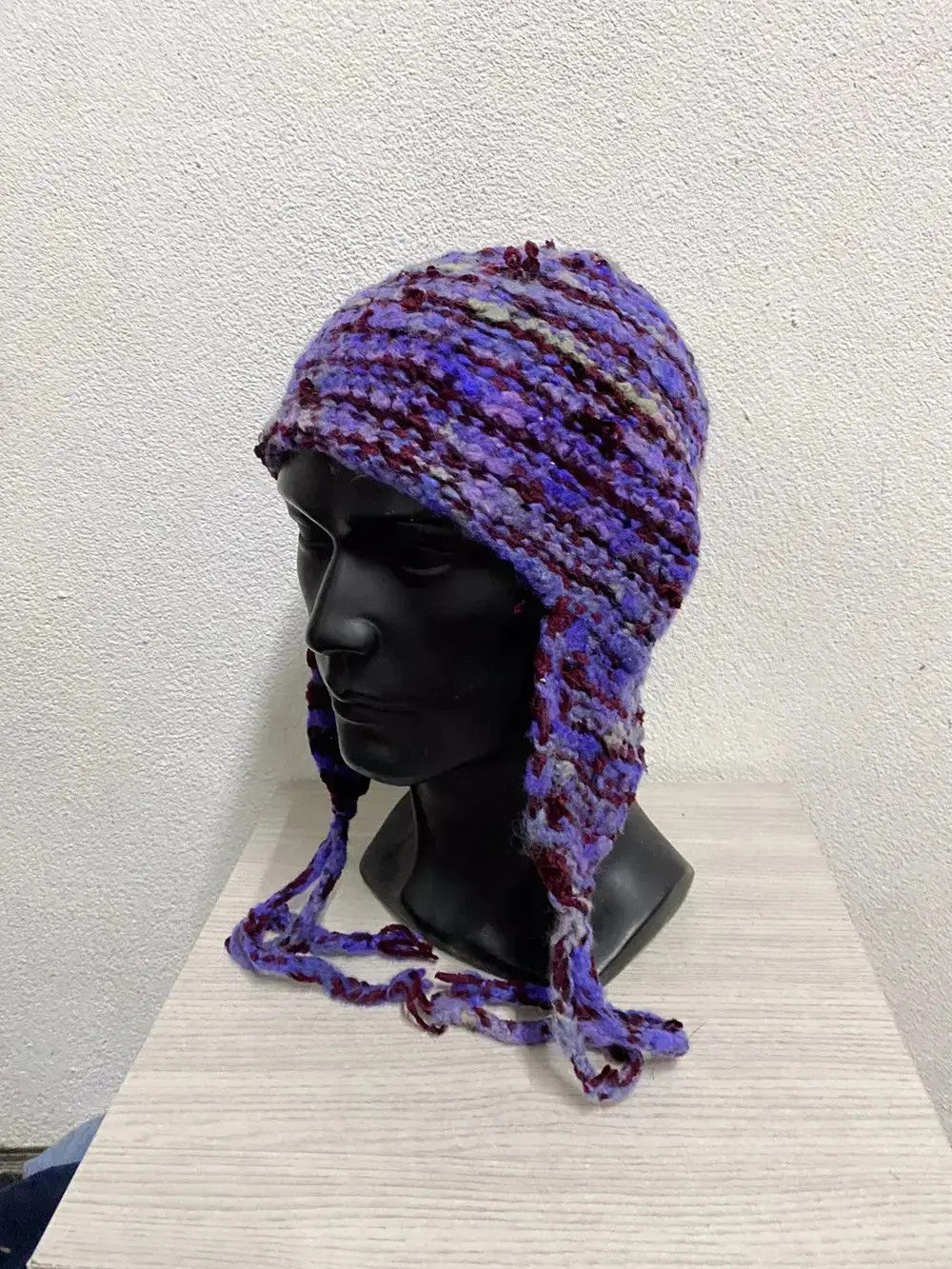 Japanese Brand Japanese Brand Knit Earflap Beanie Hat Size ONE SIZE - 3 Thumbnail