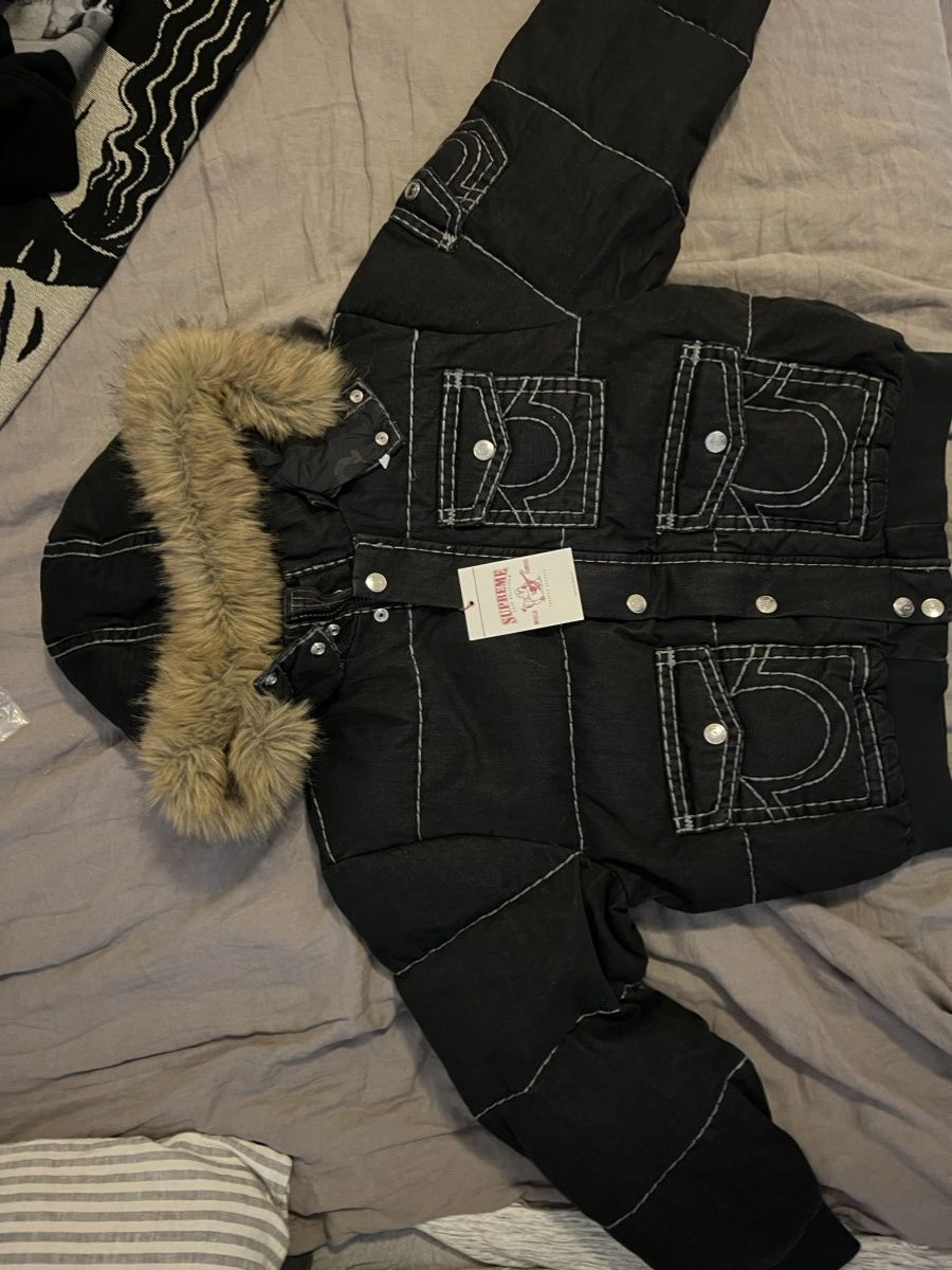 Supreme × True Religion Size Large Supreme x True Religion Puffer Jacket Black Size US L / EU 52-54 / 3 - 7 Thumbnail