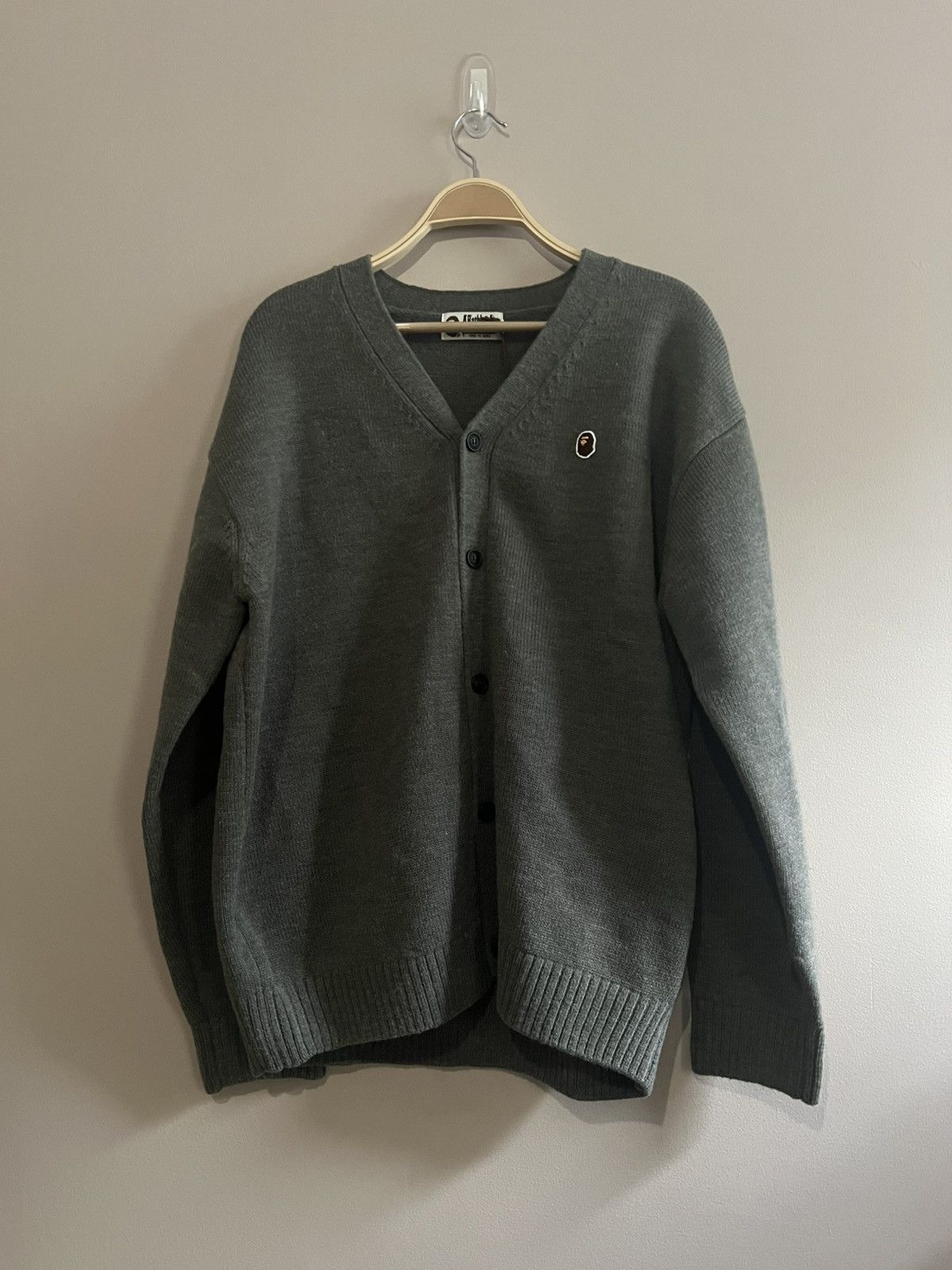 Bathing Ape ape head one point cardigan