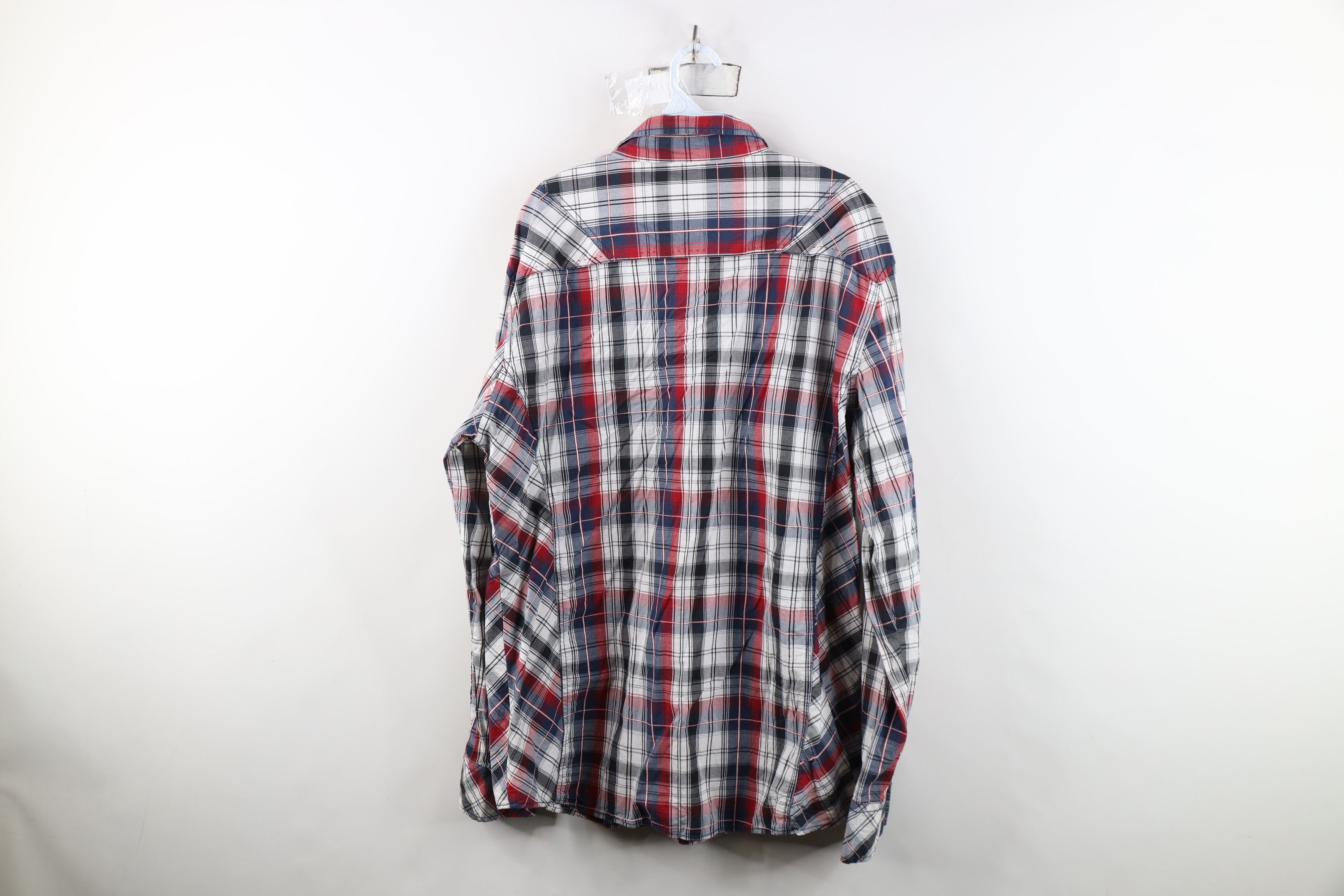 Vintage Buckle BKE Thick Stitch Collared Button Shirt Plaid Cotton Size US XL / EU 56 / 4 - 13 Thumbnail