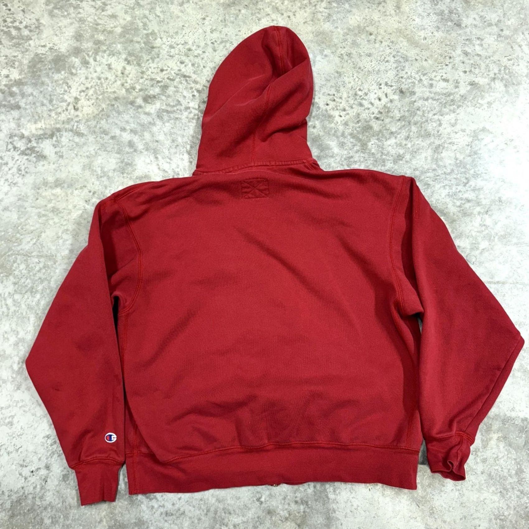 Champion Champion Hoodie Mens Large Red Full Zip Sweatshirt Jacket Size US L / EU 52-54 / 3 - 5 Thumbnail