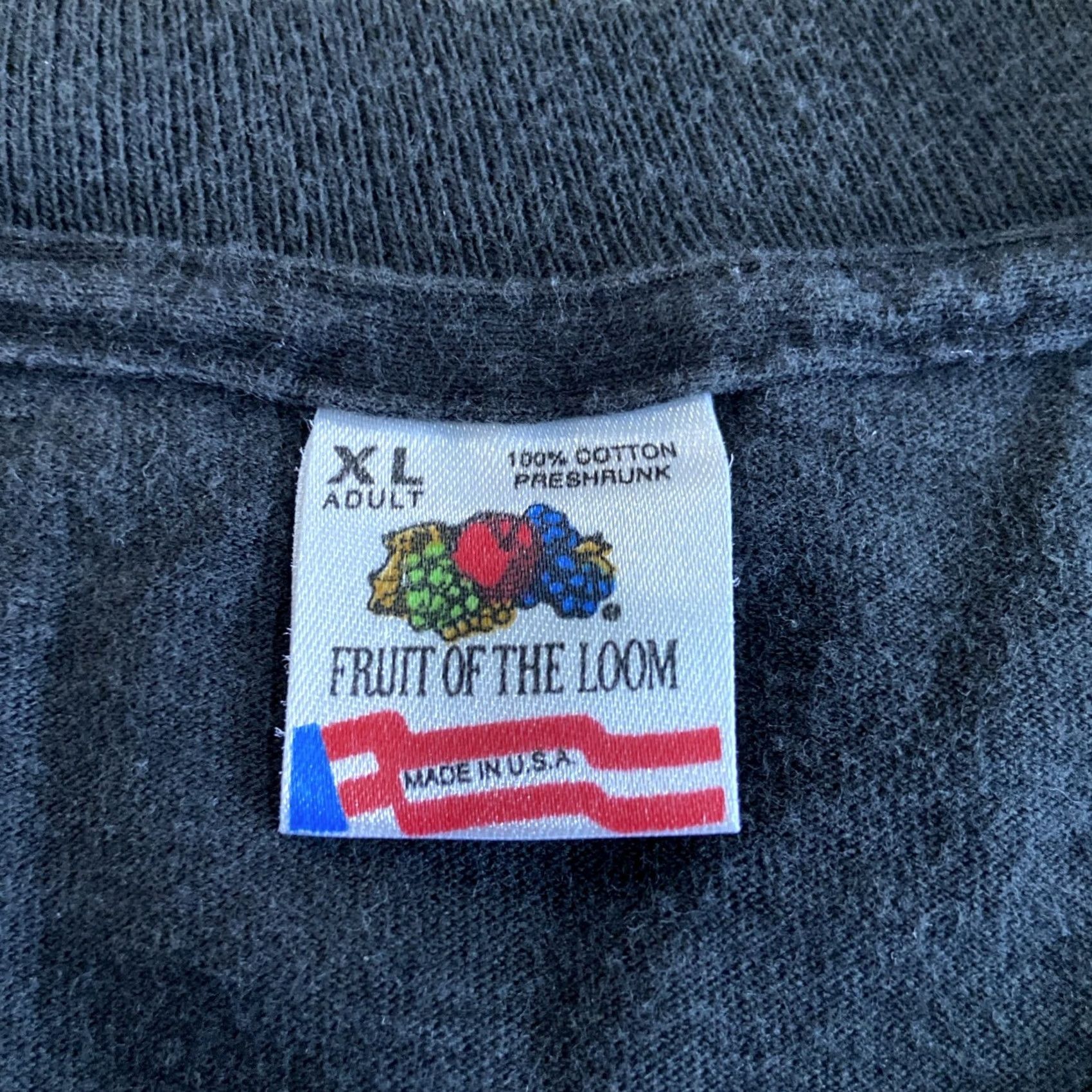 Fruit Of The Loom VINTAGE Fruit Of The Loom Lake Tahoe Embroidered T Shirt Black XL Men Shirt 80s Embroidered Logo Size US XL / EU 56 / 4 - 3 Thumbnail