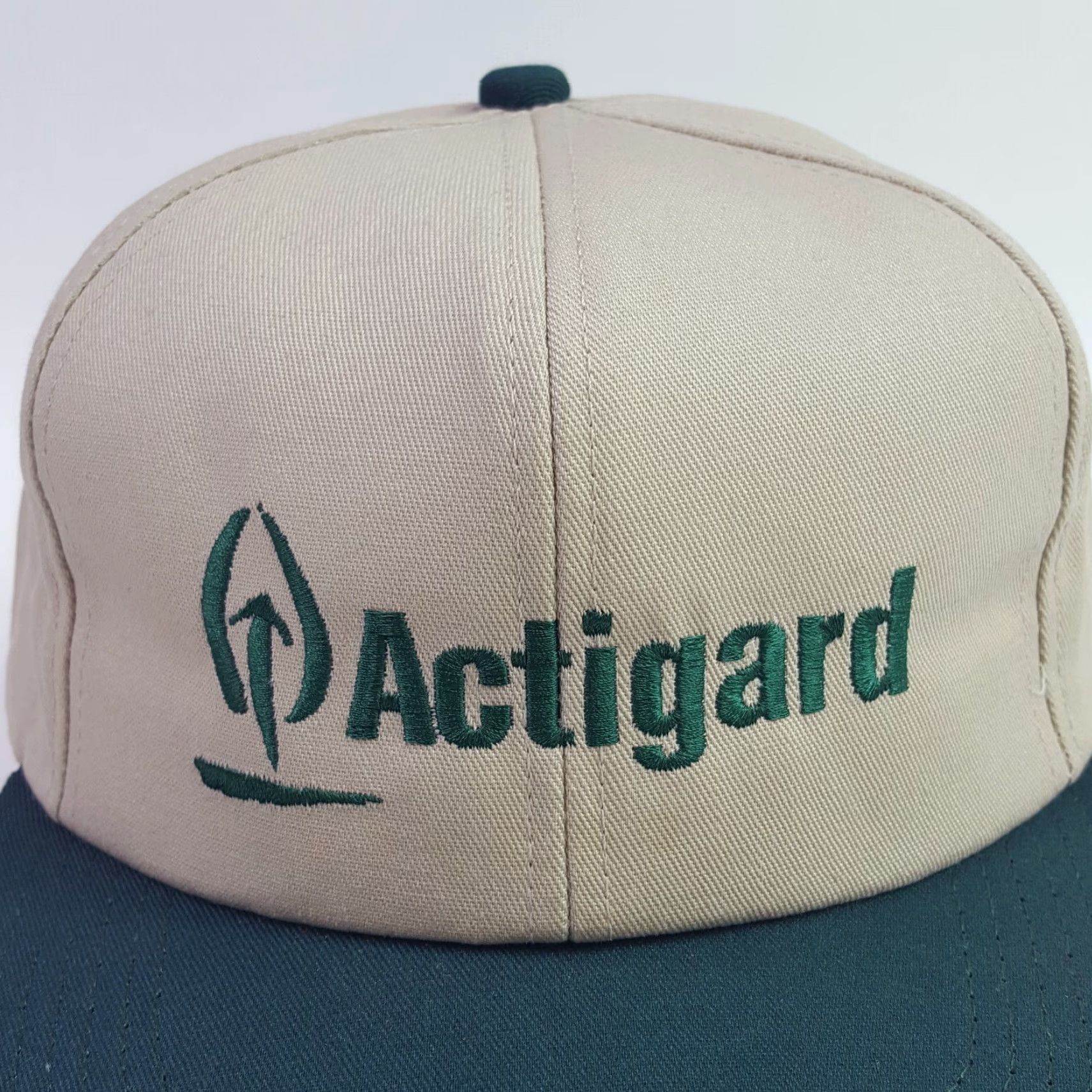 Vintage VINTAGE K-Products Trucker Hat USA Embroidered Adjustable Cap Green Beige Farm Retro Cap Hat Mens Size ONE SIZE - 2 Thumbnail