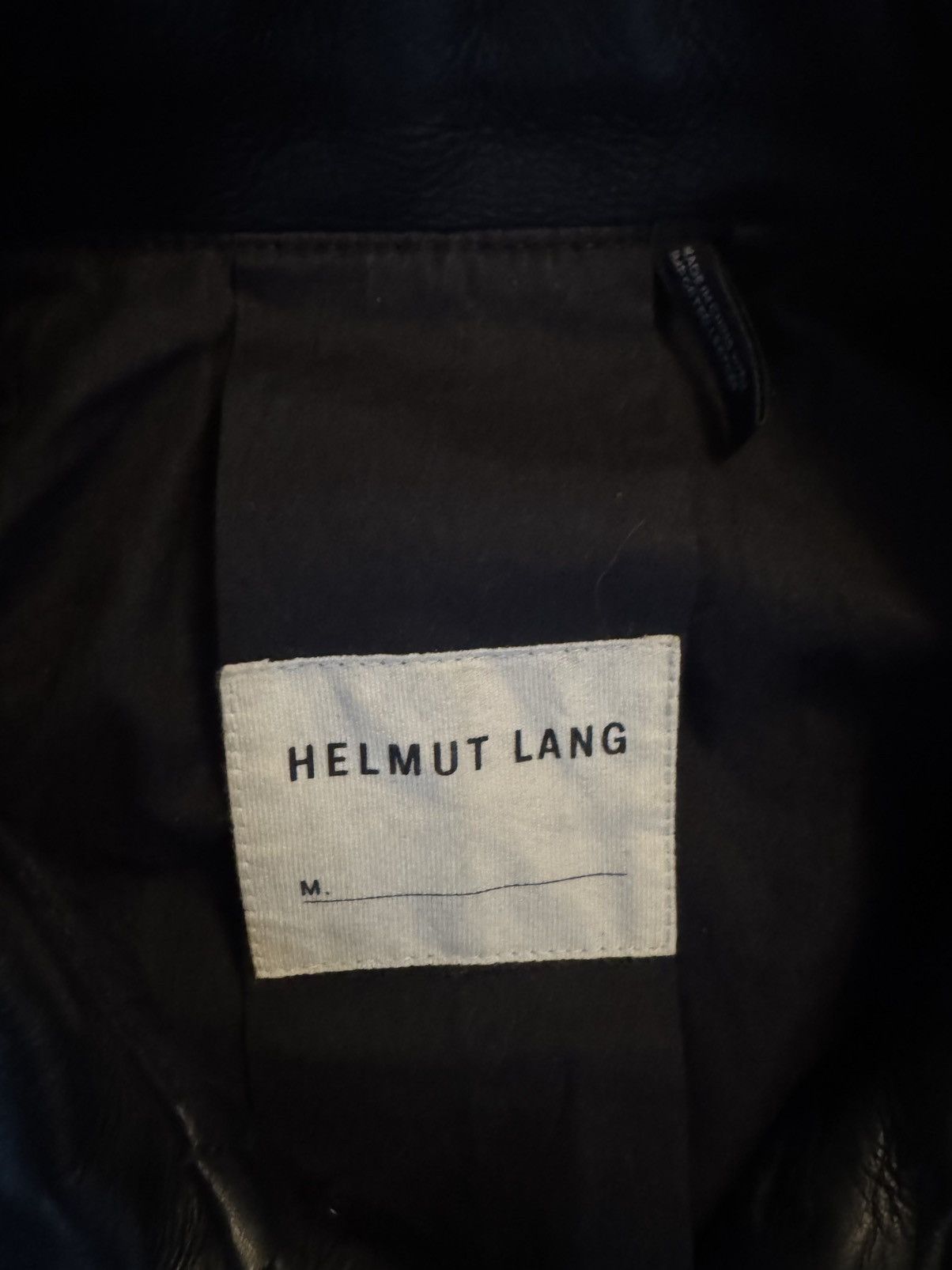 Helmut Lang Helmut Lang Leather Jacket Flap Pockets Size US M / EU 48-50 / 2 - 4 Thumbnail