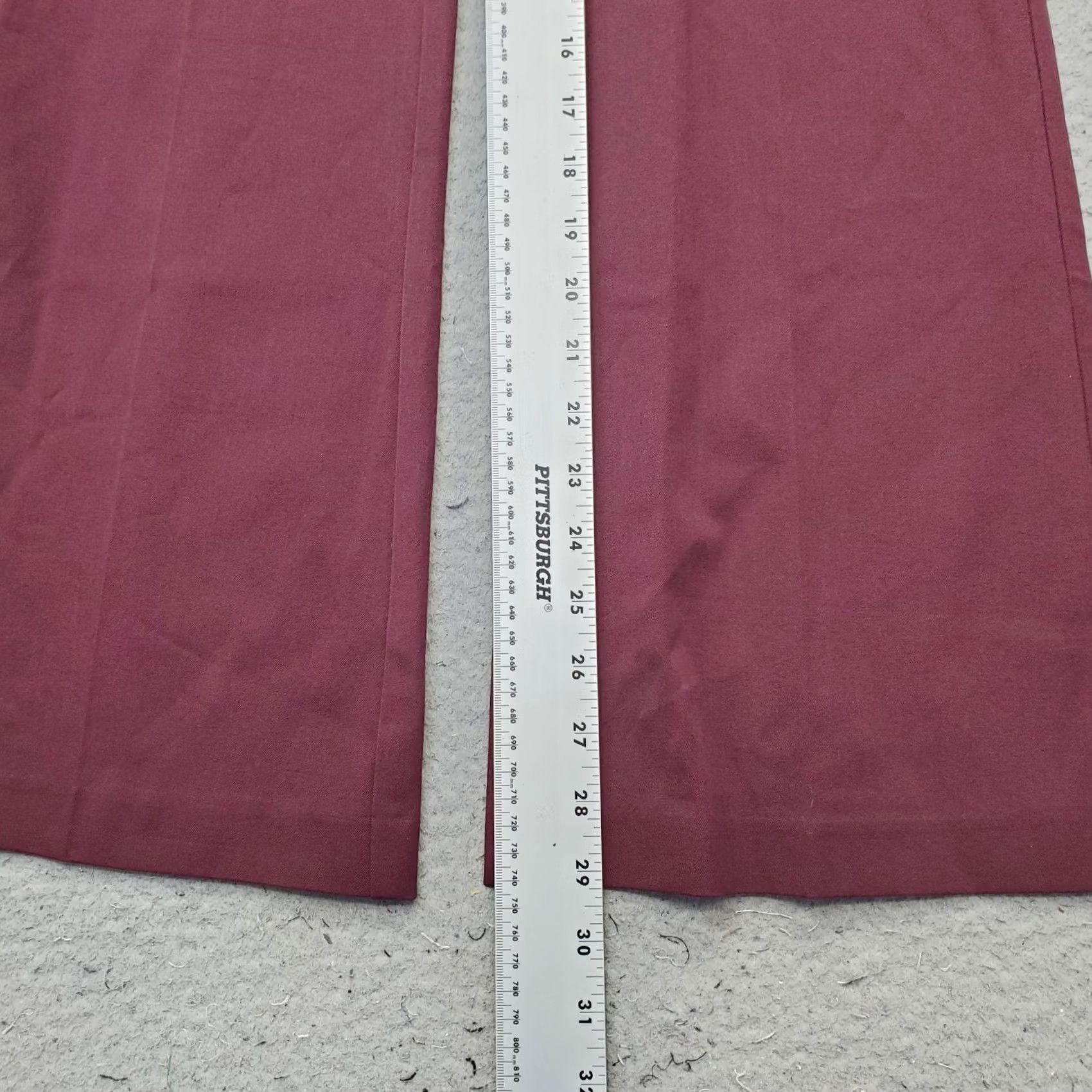 Loft LOFT The Sutton Ankle Flare Pants Womens 2 Burgundy Stretch Regular Flat Front Pants Size 26" / US 2 / IT 38 - 4 Thumbnail