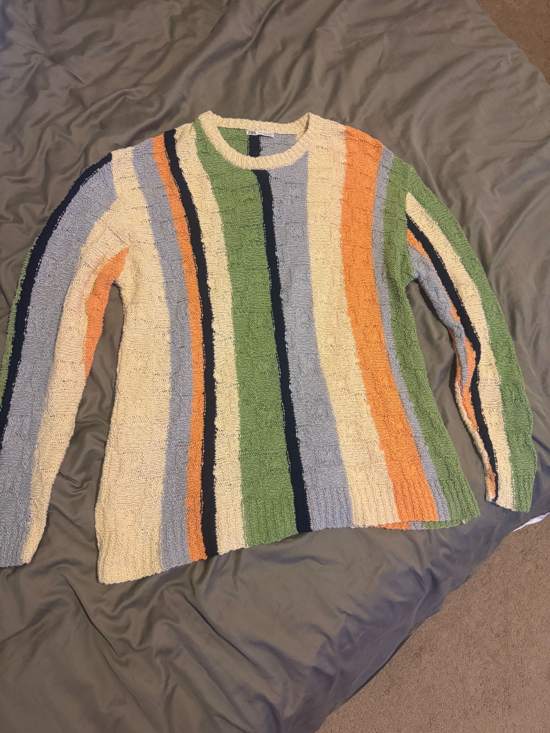 Zara Zara multi color thin knit sweater Size US XL / EU 56 / 4 - 3 Thumbnail