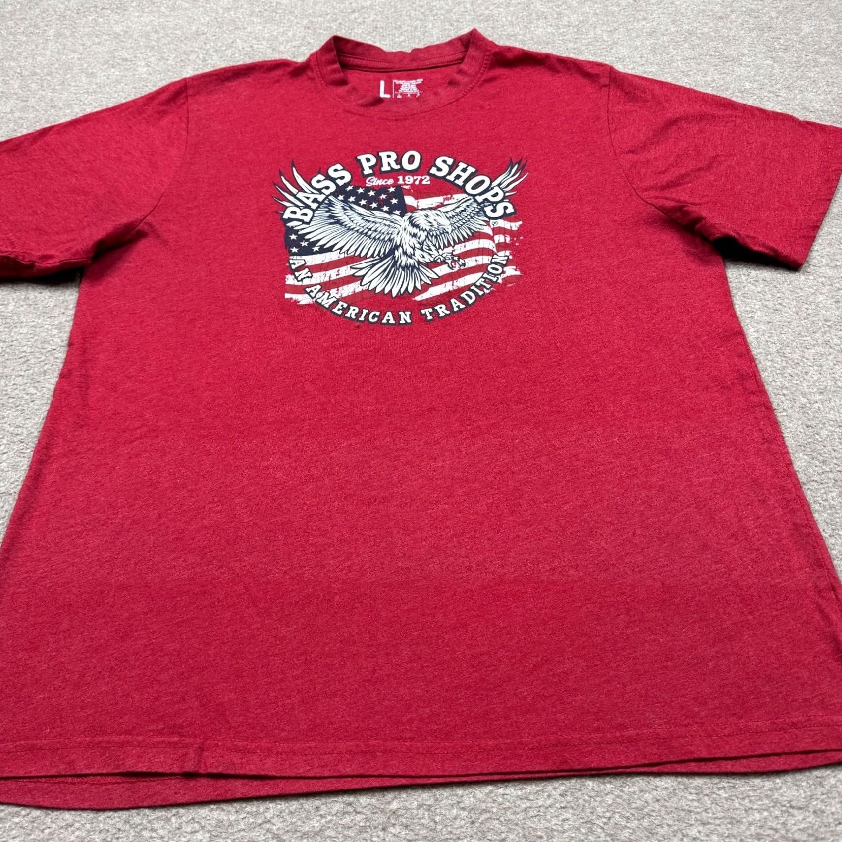 Bass Pro Shops Bass Pro Shops Red Graphic T Shirt Men's Size L Short Sleeve Outdoors Camping Size US L / EU 52-54 / 3 - 3 Thumbnail