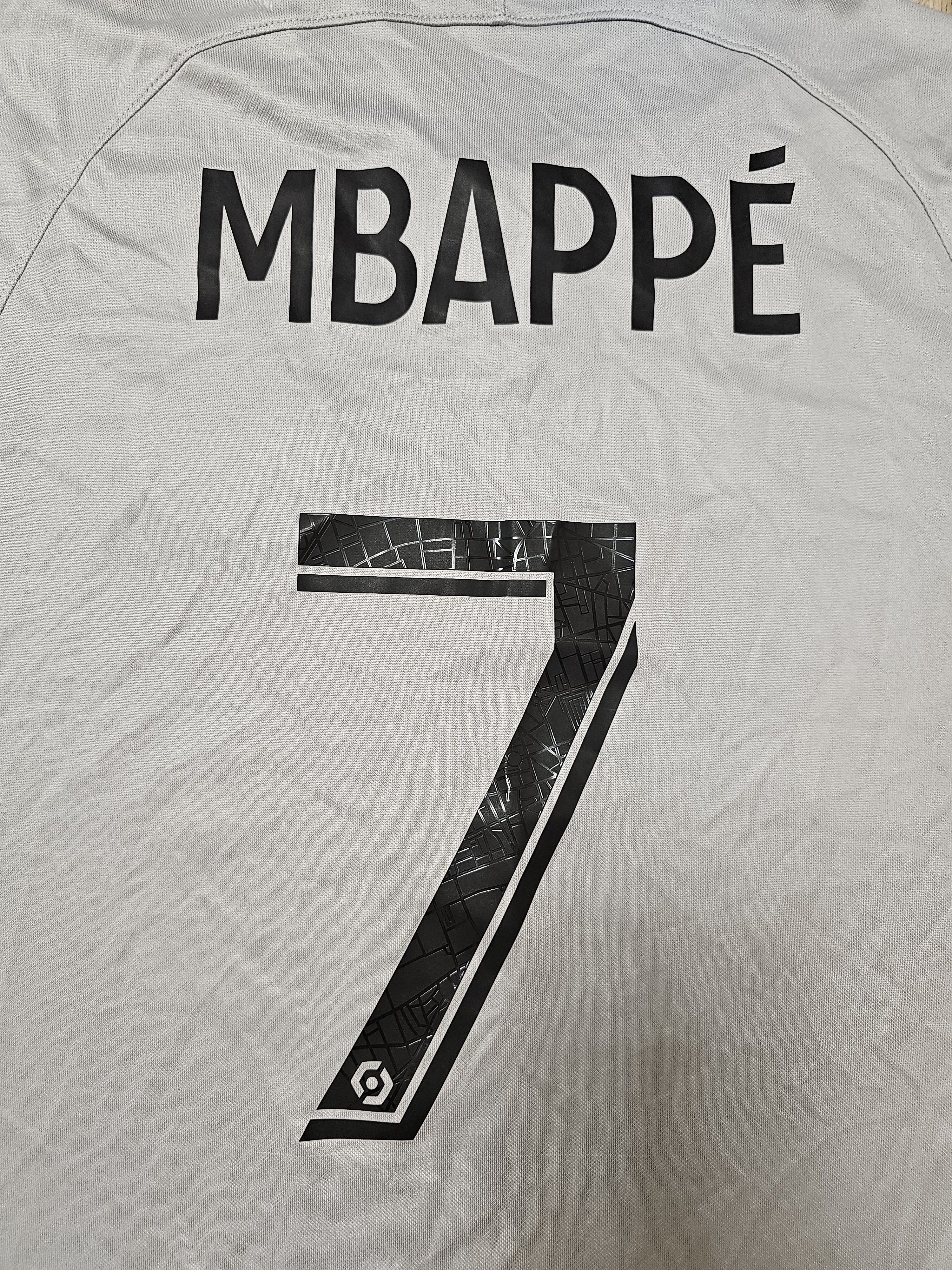 Nike PSG PARIS SAINT-GERMAIN 2022 2023 MBAPPE AWAY FOOTBALL SHIRT Size US S / EU 44-46 / 1 - 5 Thumbnail
