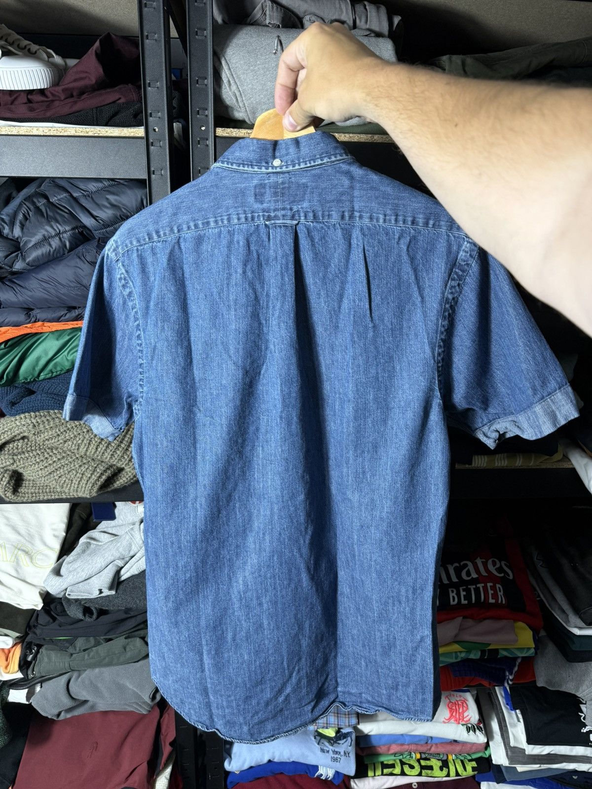 Polo Ralph Lauren Vintage Polo Ralph Lauren Denim Button Up Shirt Slim Fit Size US M / EU 48-50 / 2 - 12 Thumbnail