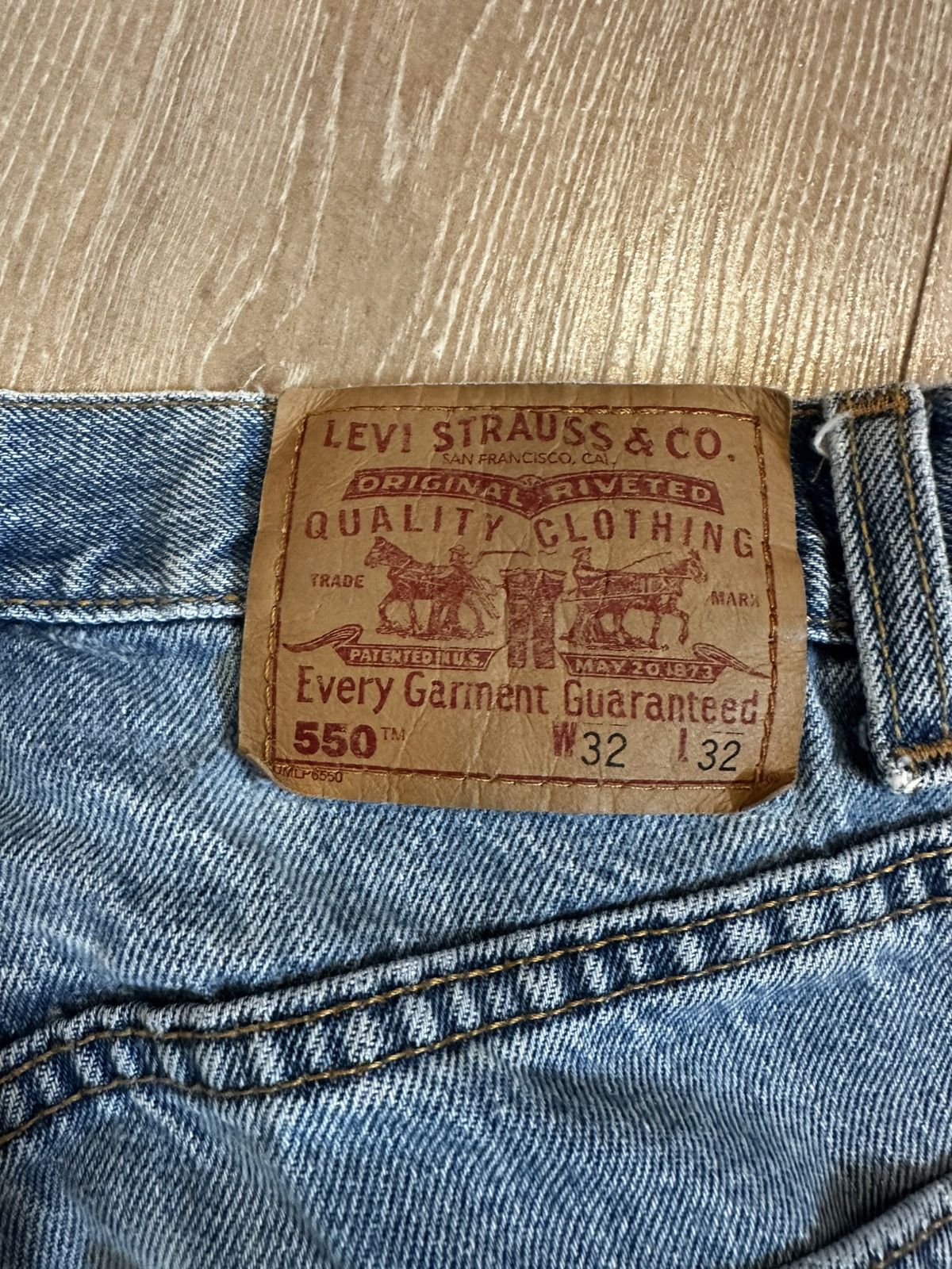 Levi's Y2K Levi 550 blue denim Size US 32 / EU 48 - 3 Thumbnail