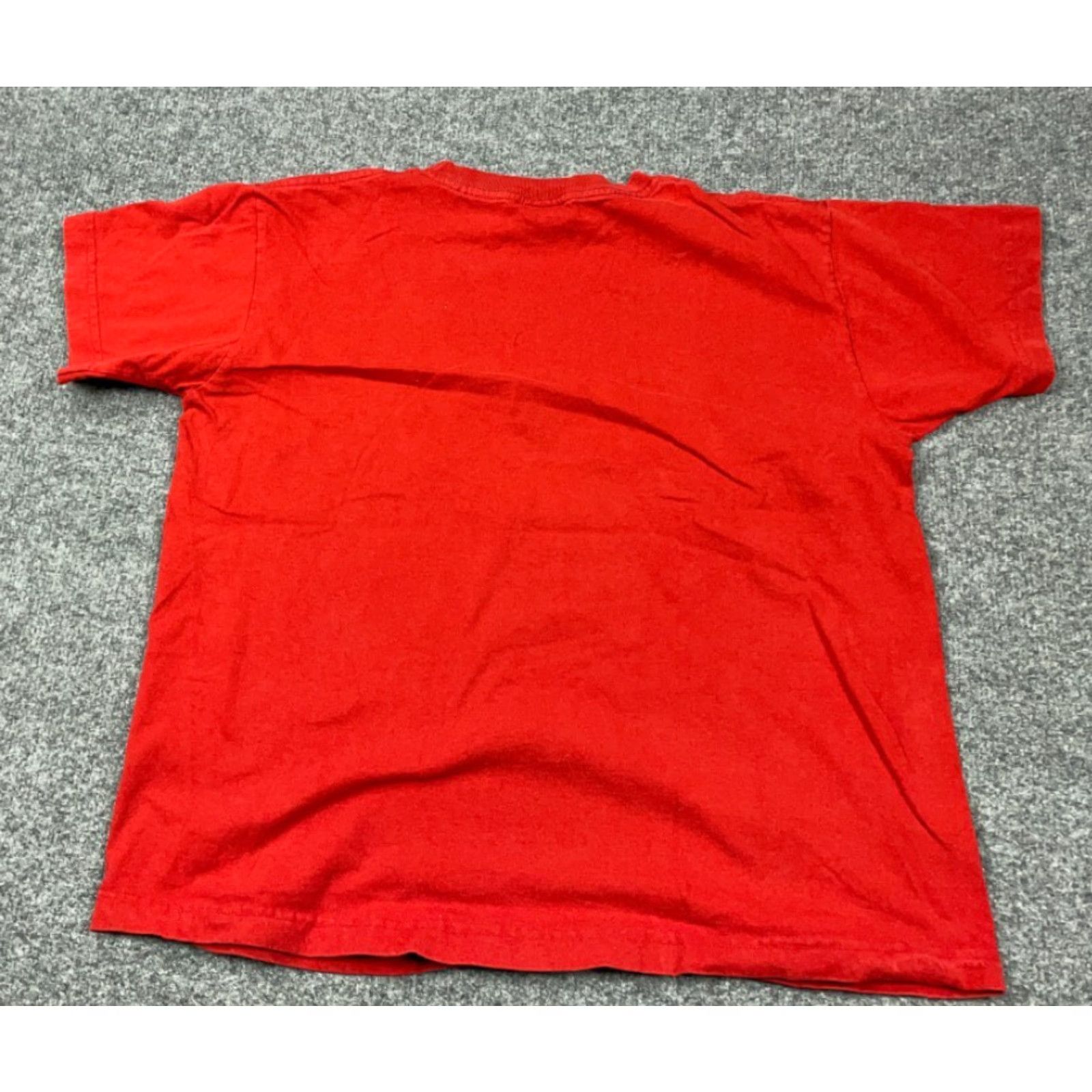 Calvin Klein VINTAGE Calvin Klein T-Shirt Women's L Red 90s Spell Out Print Cotton USA Made Retro Shirt Basic Casual Short Sleeve Crew Neck Size L / US 10 / IT 46 - 2 Thumbnail