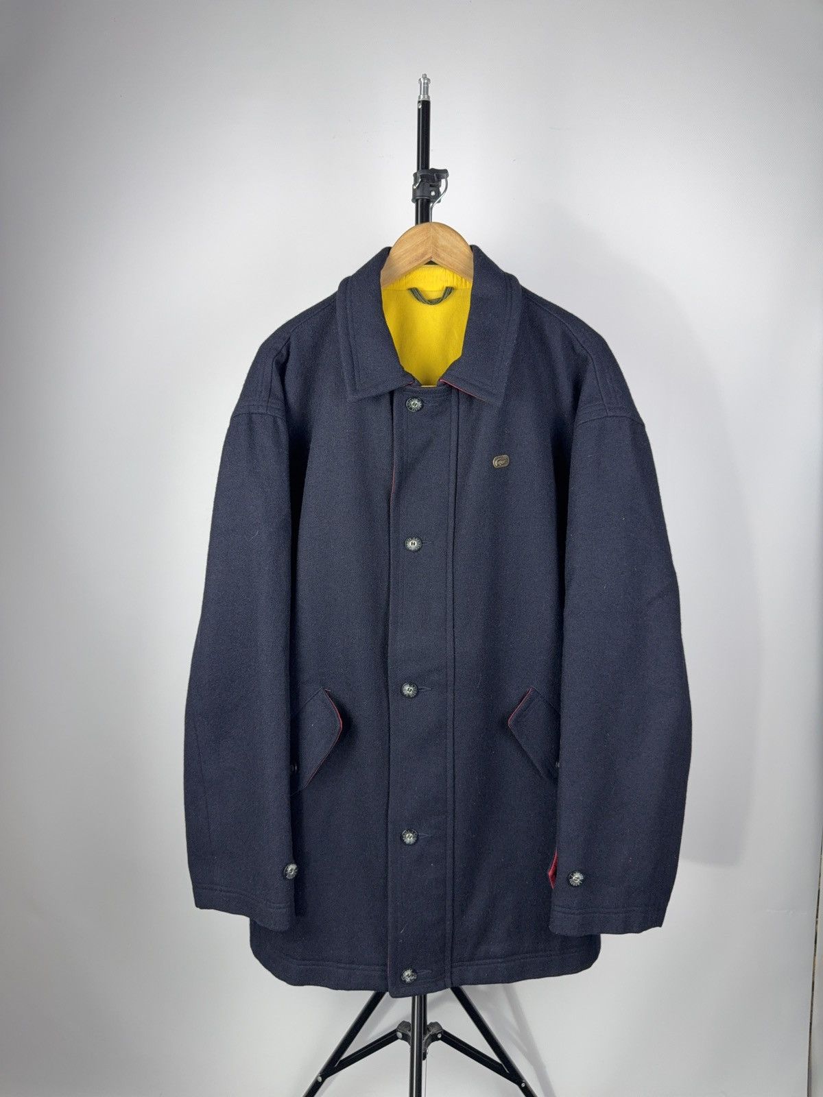 Lacoste × Vintage Vintage 90s Lacoste Heavy Coat Jacket Size US L / EU 52-54 / 3 - 1 Thumbnail